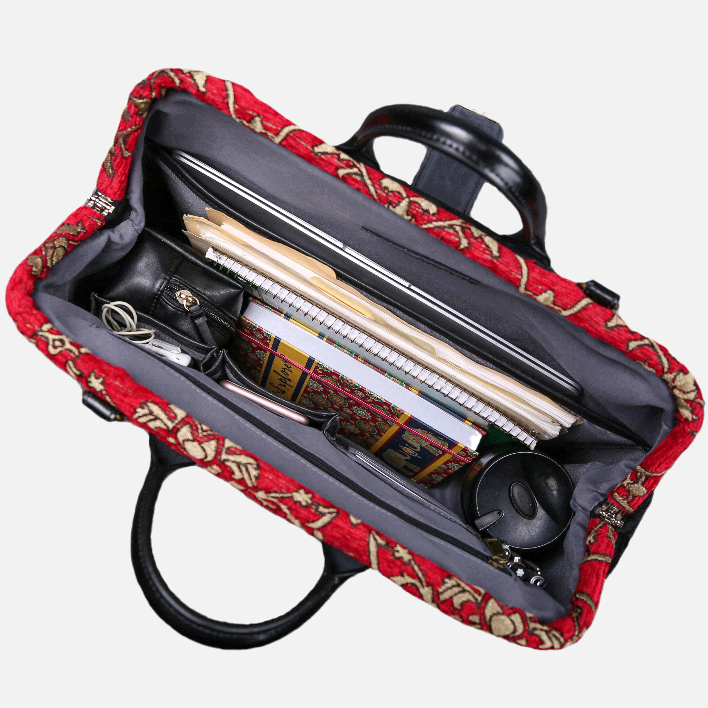 Carnaby Red Laptop Work Bag - Image 4