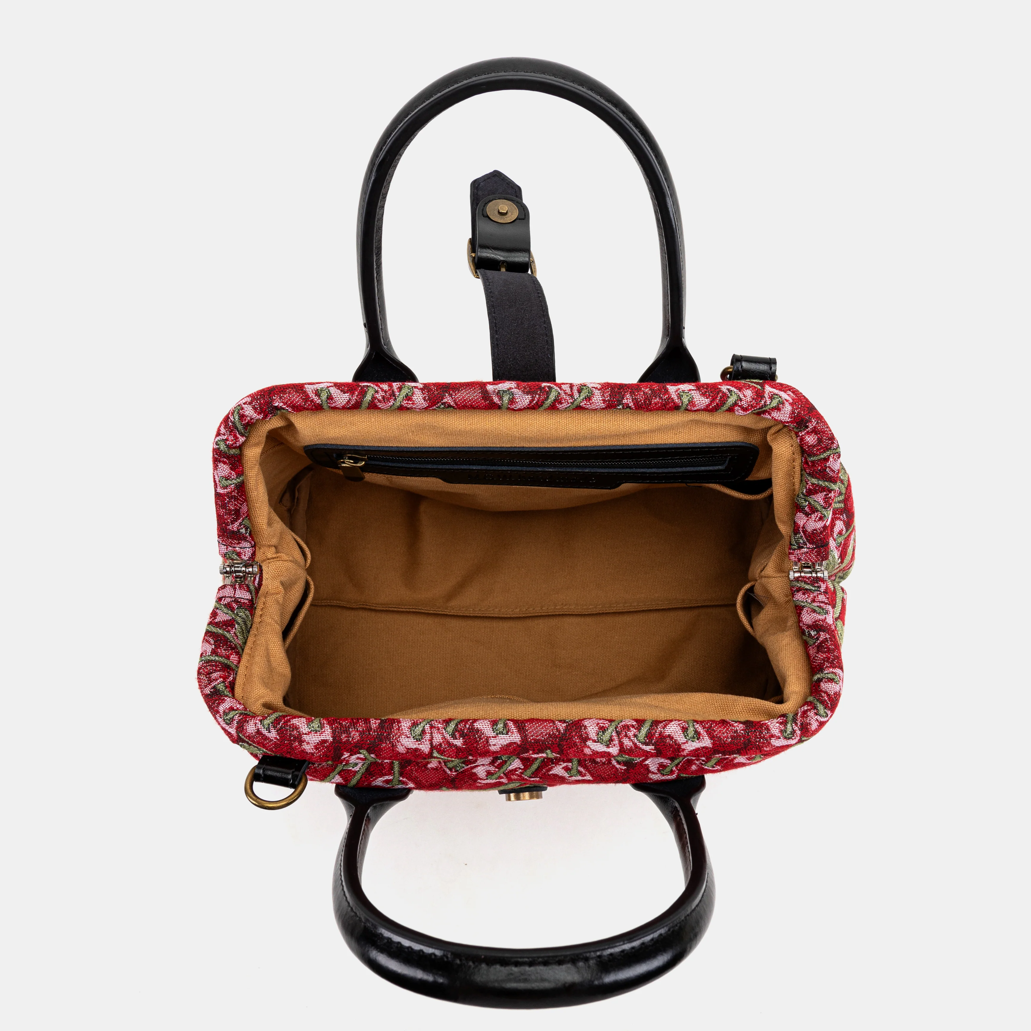 Cherry Cascade Carpet Handbag Purse - Image 8