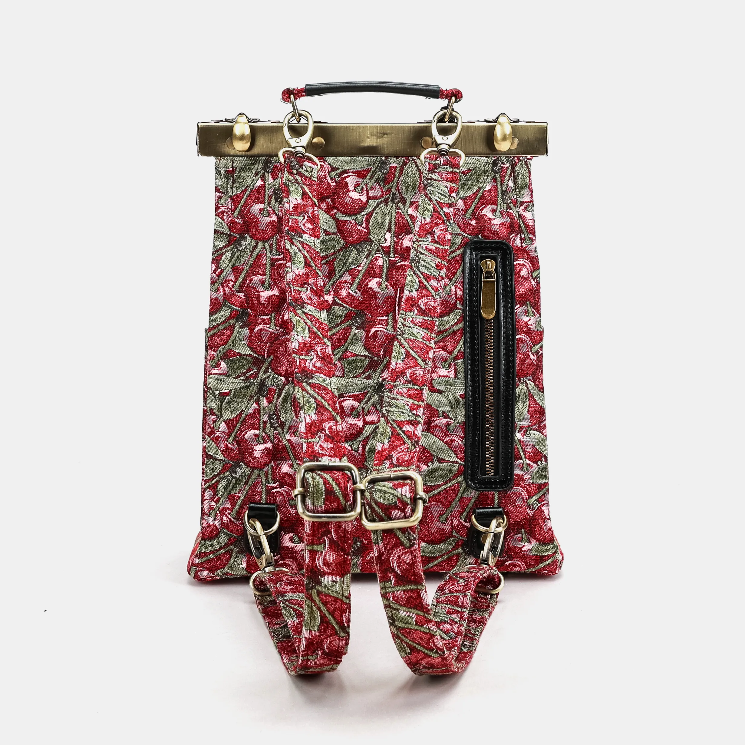 Cherry Cascade Helena Carpet Backpack Gladstone Bag - Image 4