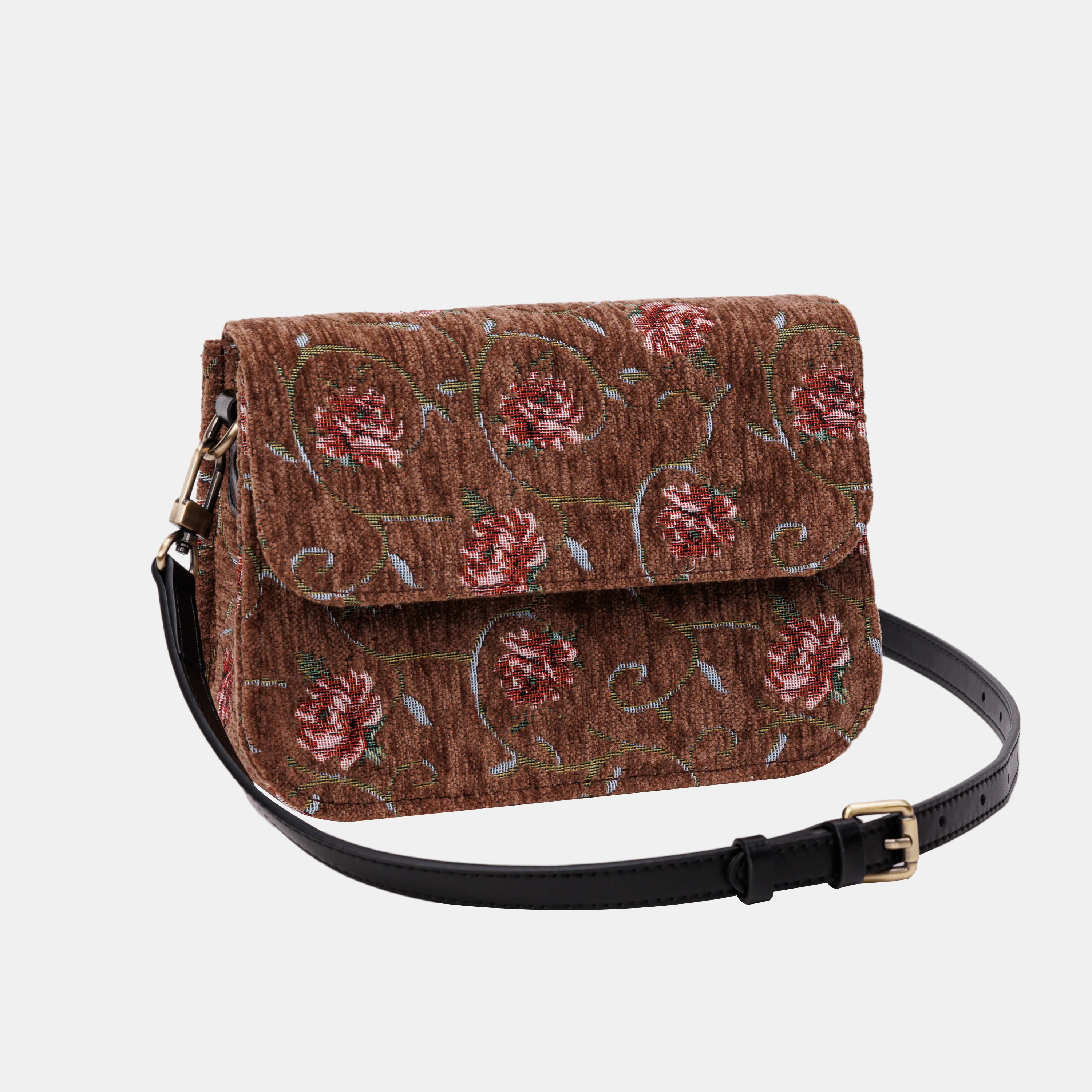 Climbing Rose Flap Crossbody Bag - Image 3