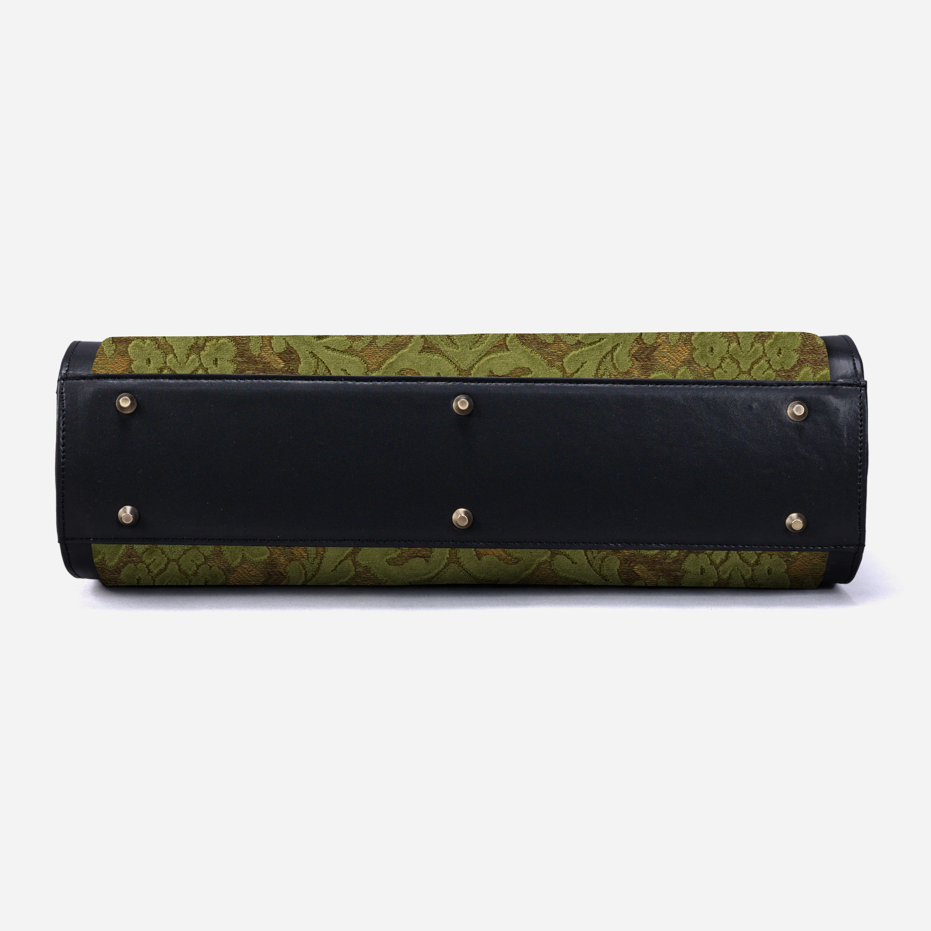 Burnout Velvet Fern Green Business Tote - Image 6
