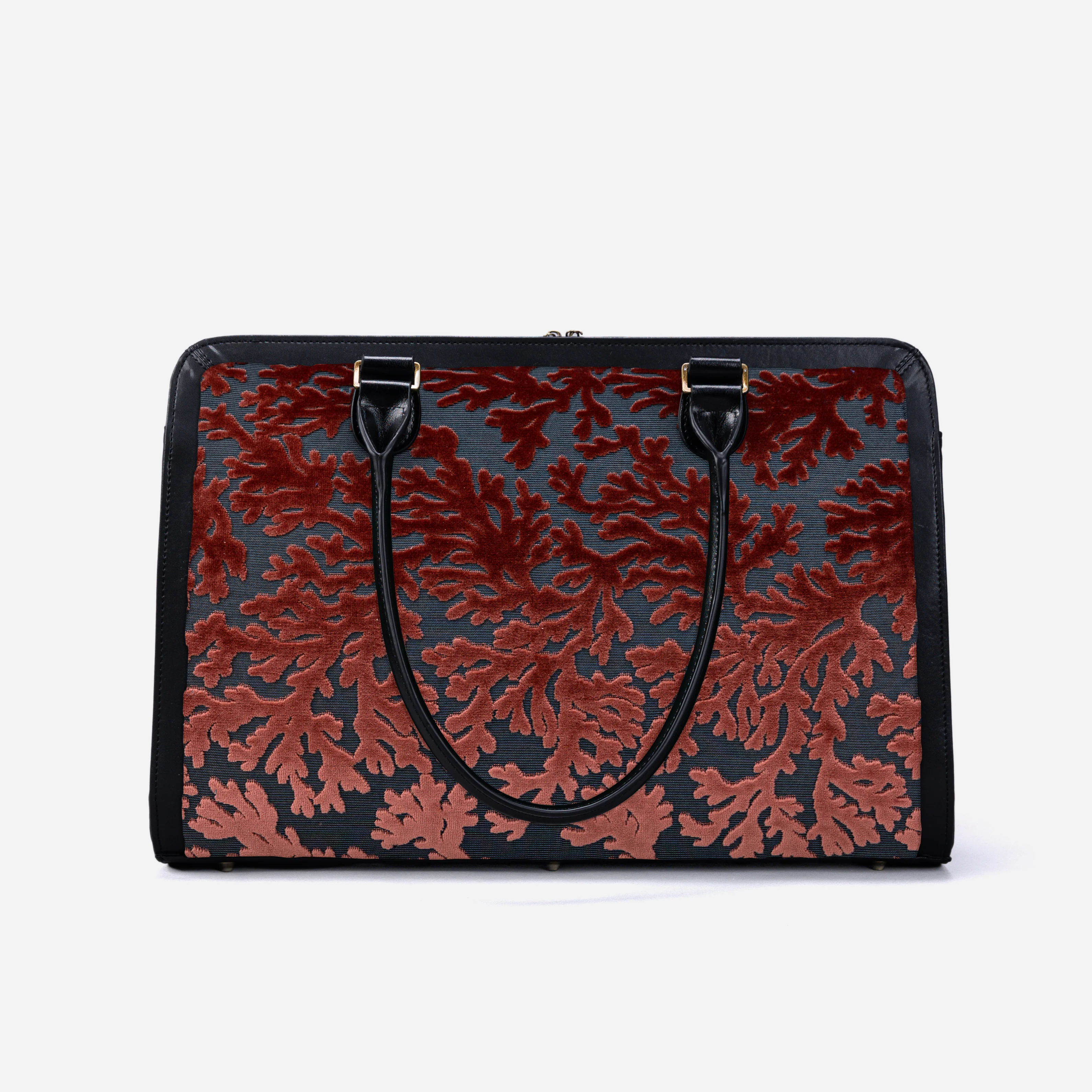 Burnout Velvet St Tropez Scuba Coral Business Tote - Image 4