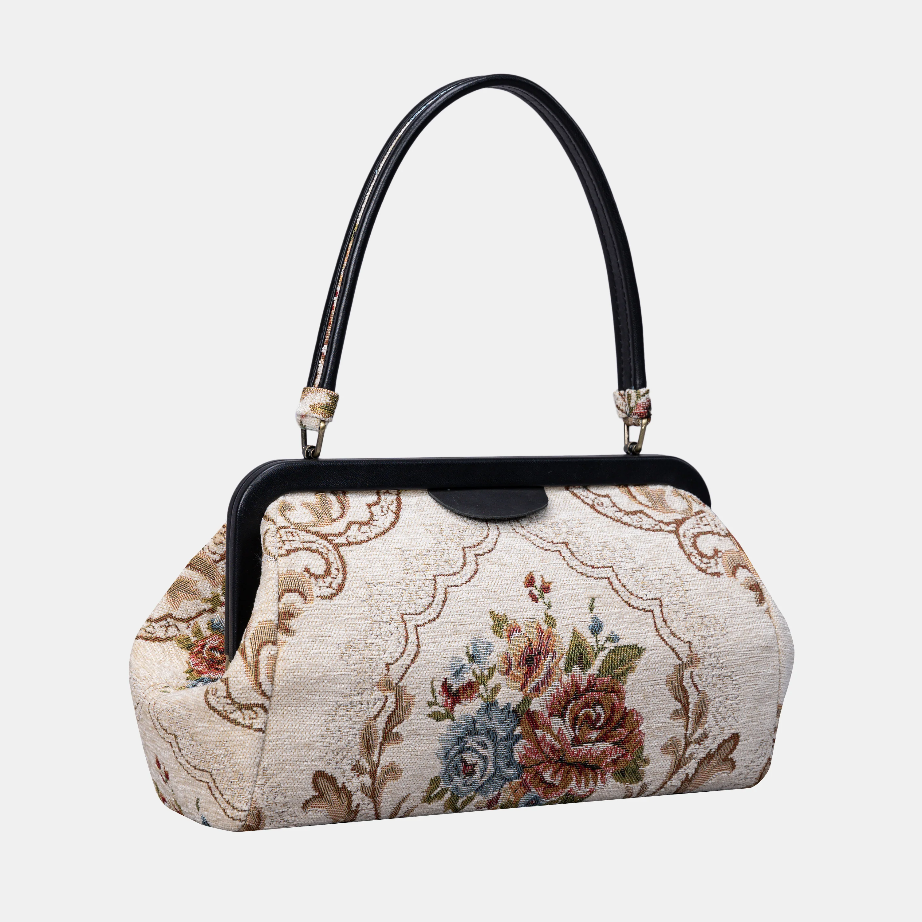 Floral Cream Shoulder Bag - Image 3