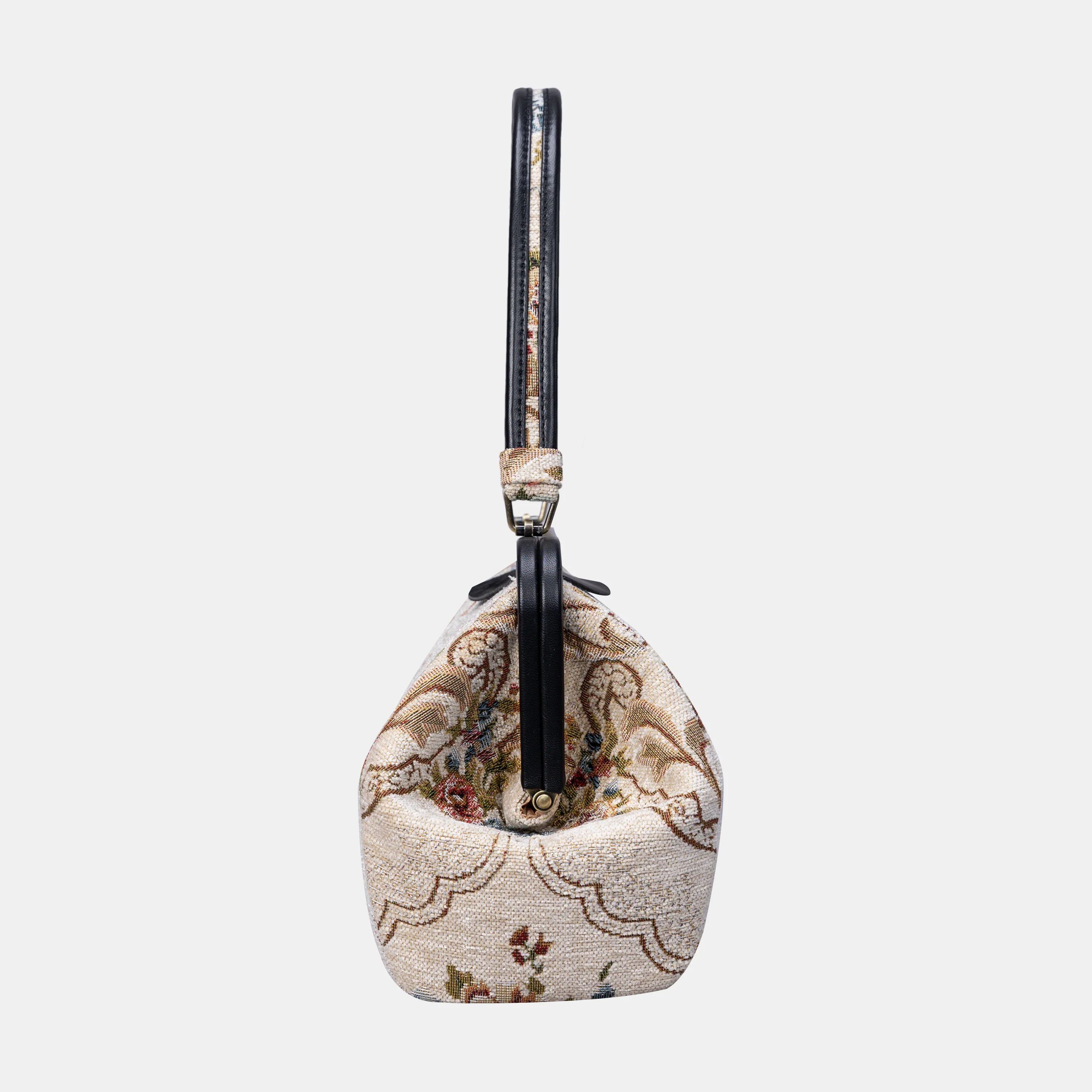 Floral Cream Shoulder Bag - Image 4