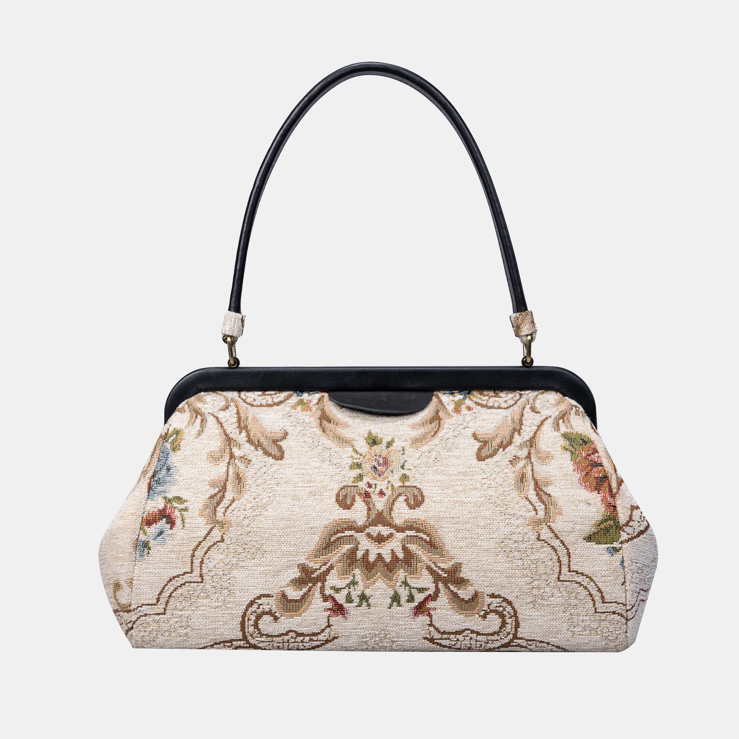 Floral Cream Shoulder Bag - Image 5