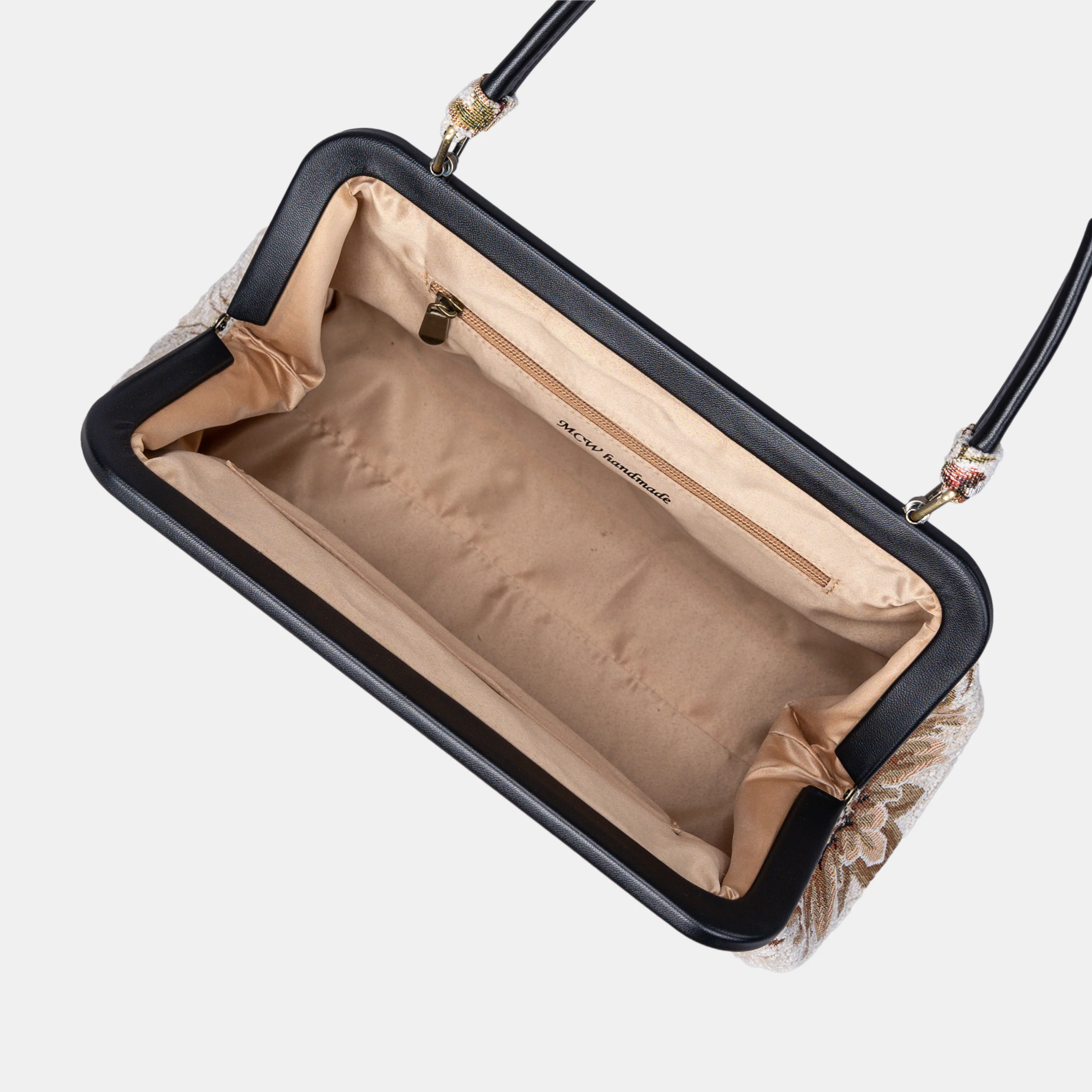 Floral Cream Shoulder Bag - Image 7