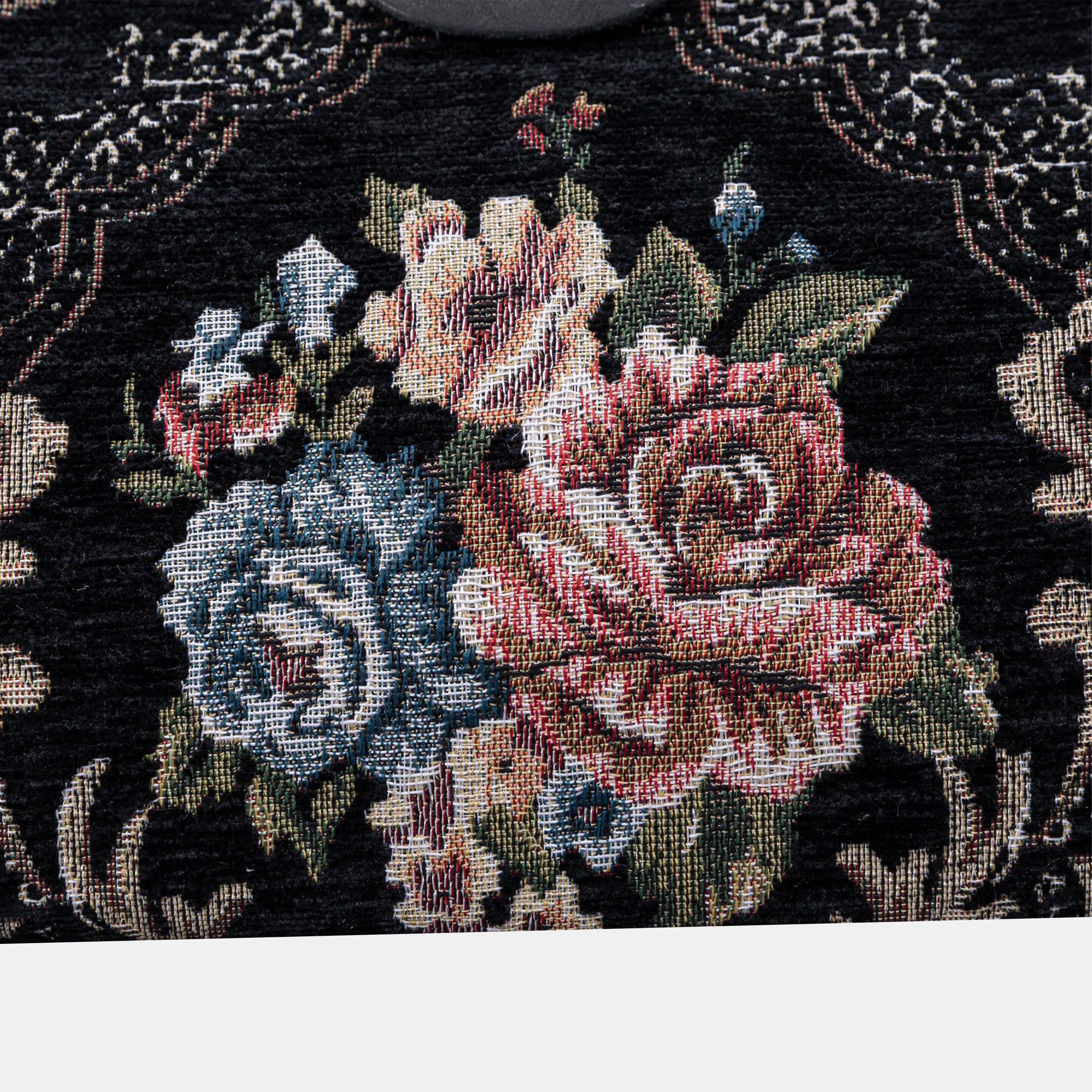 Floral Black Shoulder Bag - Image 2