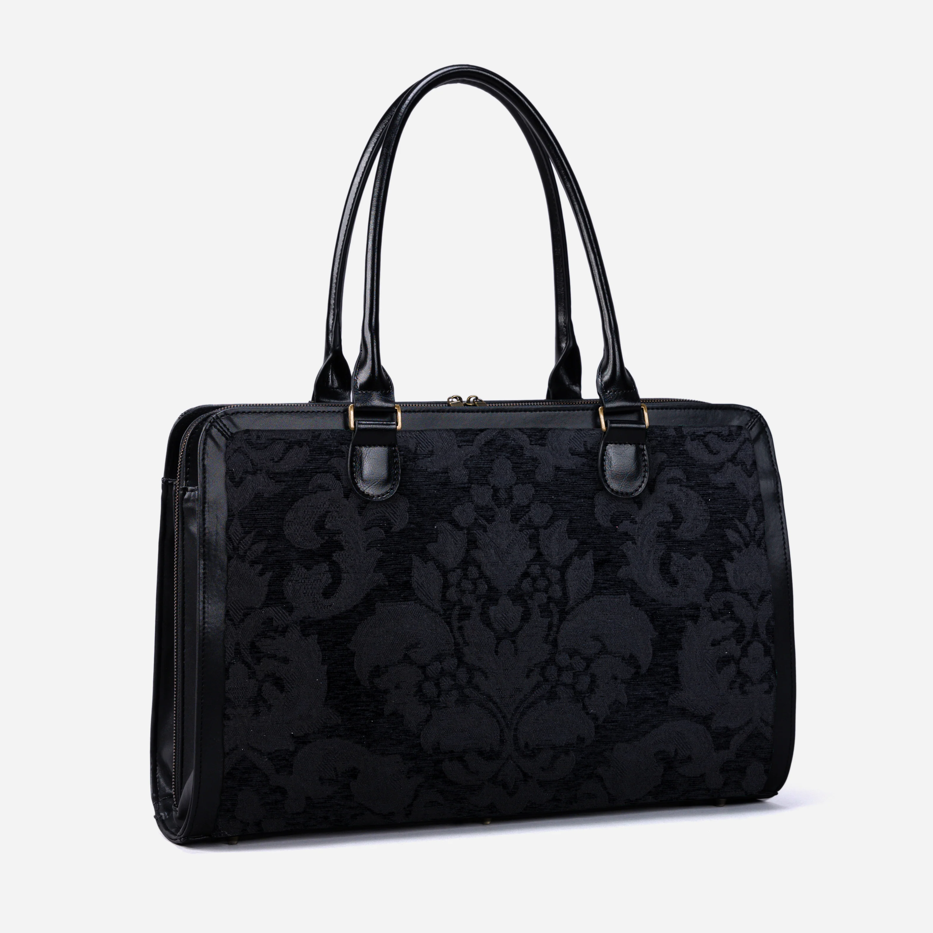 Victorian Blossom Black/Black Business Tote
