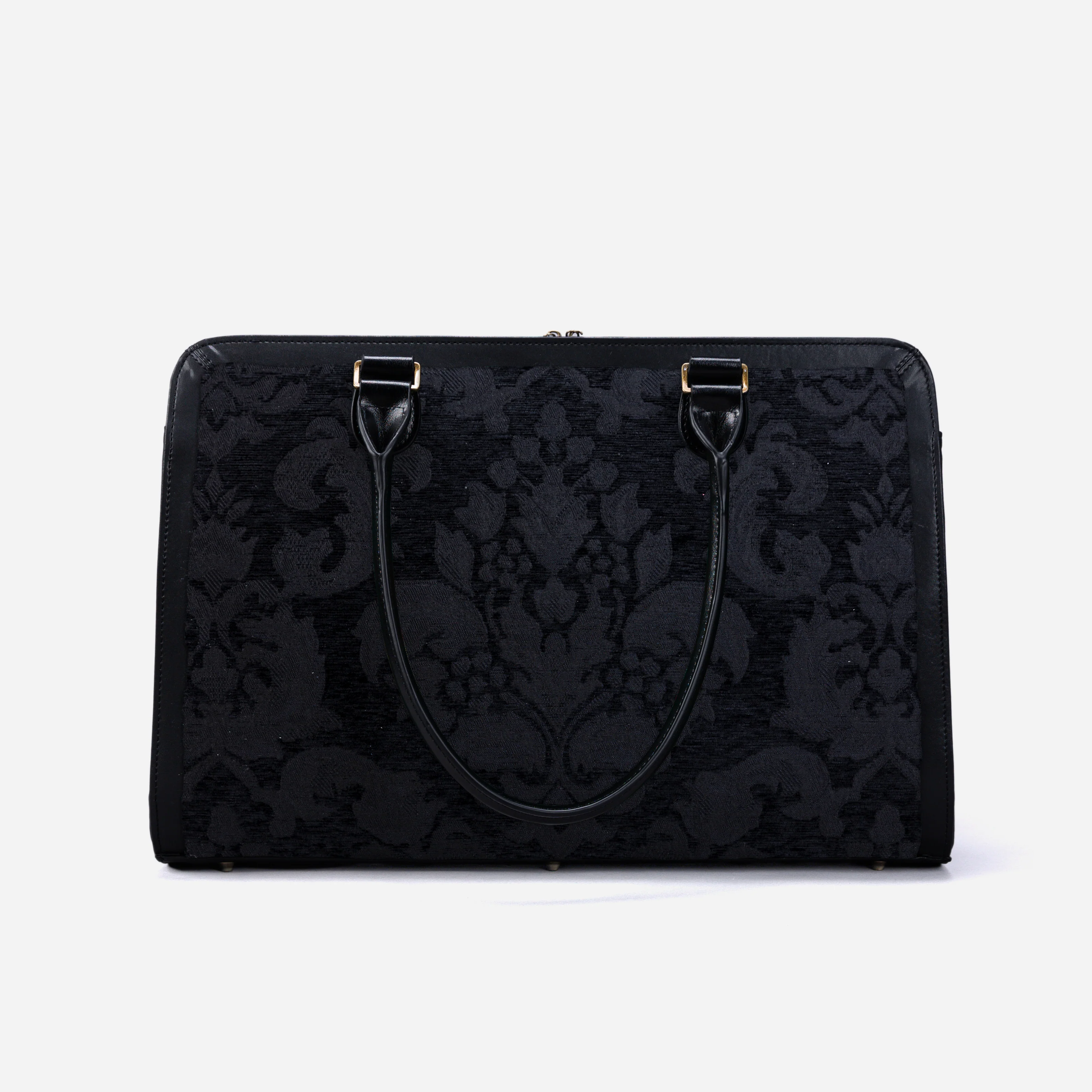 Victorian Blossom Black/Black Business Tote - Image 4
