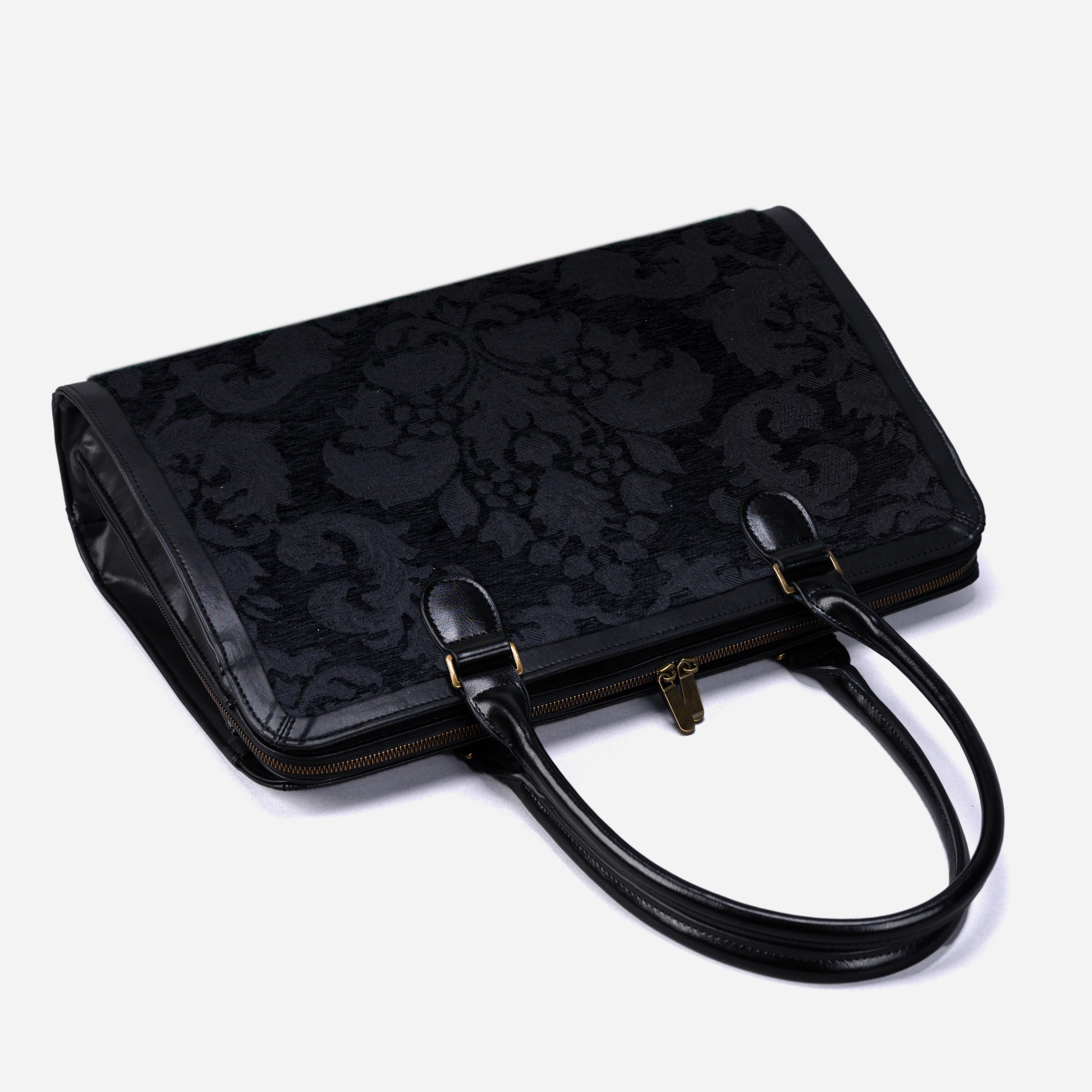 Victorian Blossom Black/Black Business Tote - Image 5