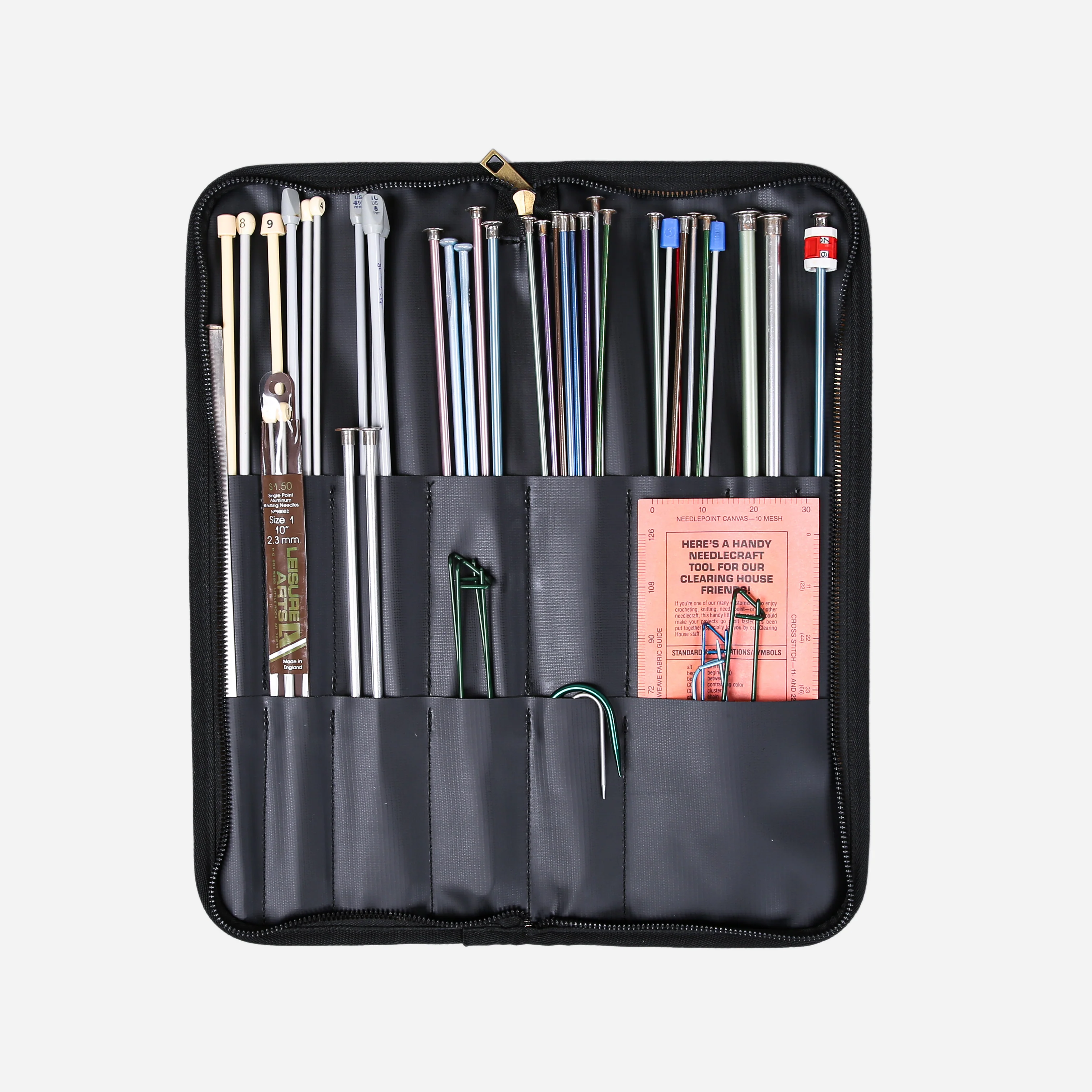 Floral Black/Black Carpet Needle Case - Image 2