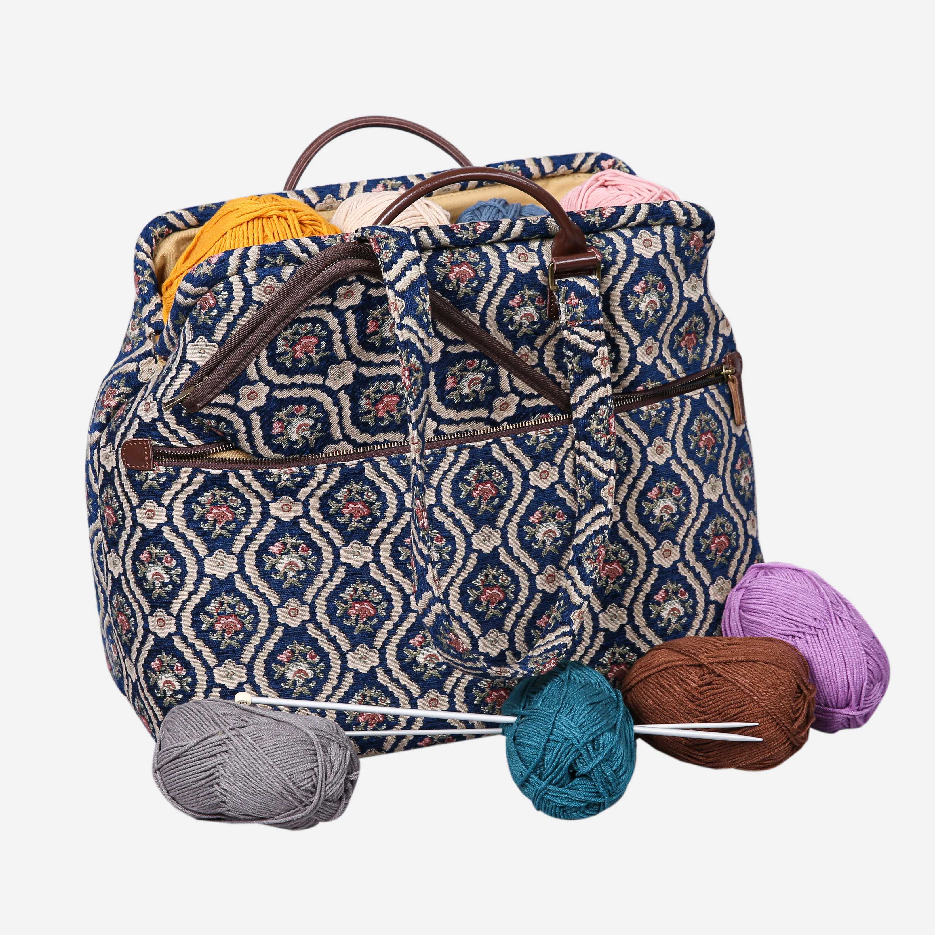 Traditional Blue Carpet Needle Case - Image 4