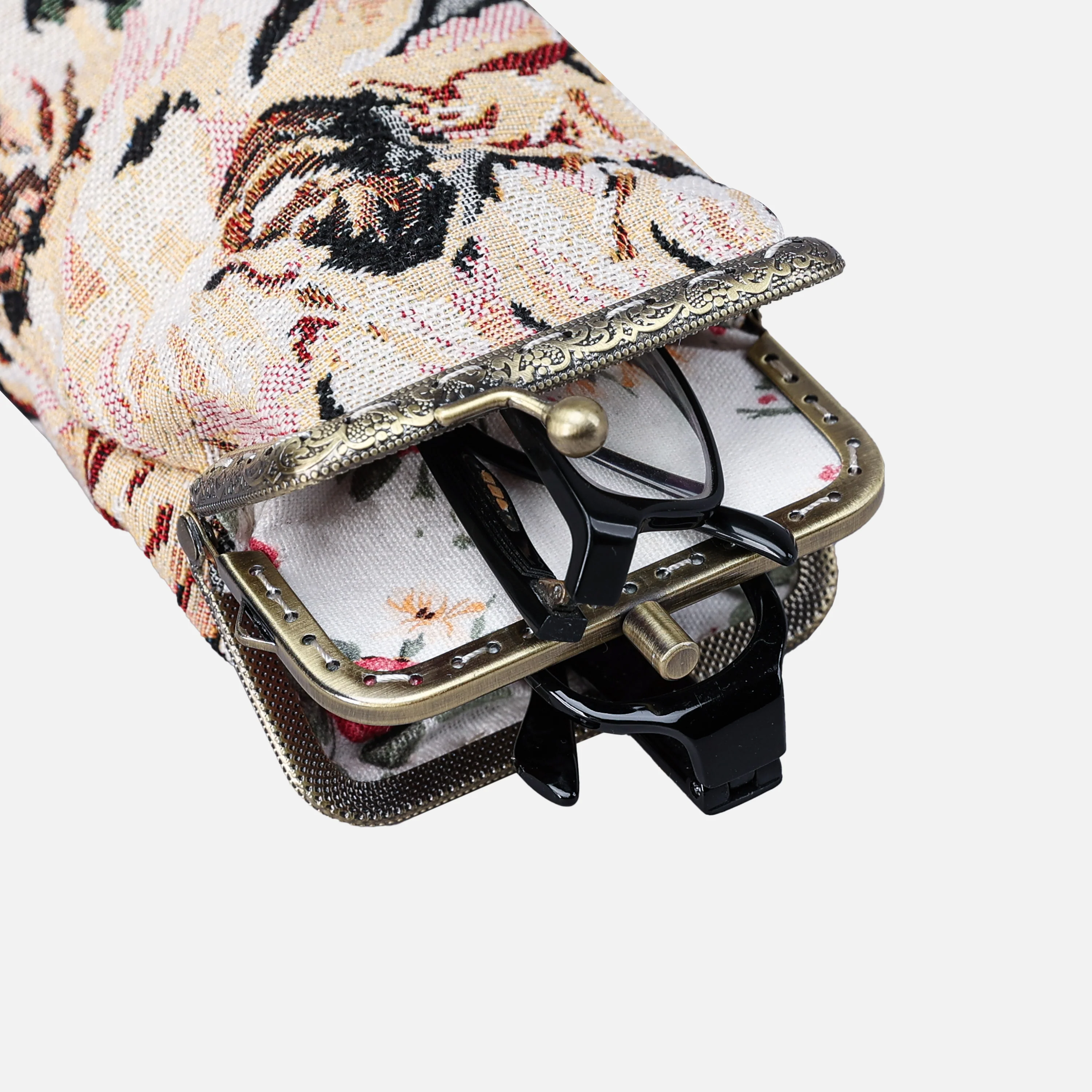 Daisy Black Eyeglasses Case - Image 3
