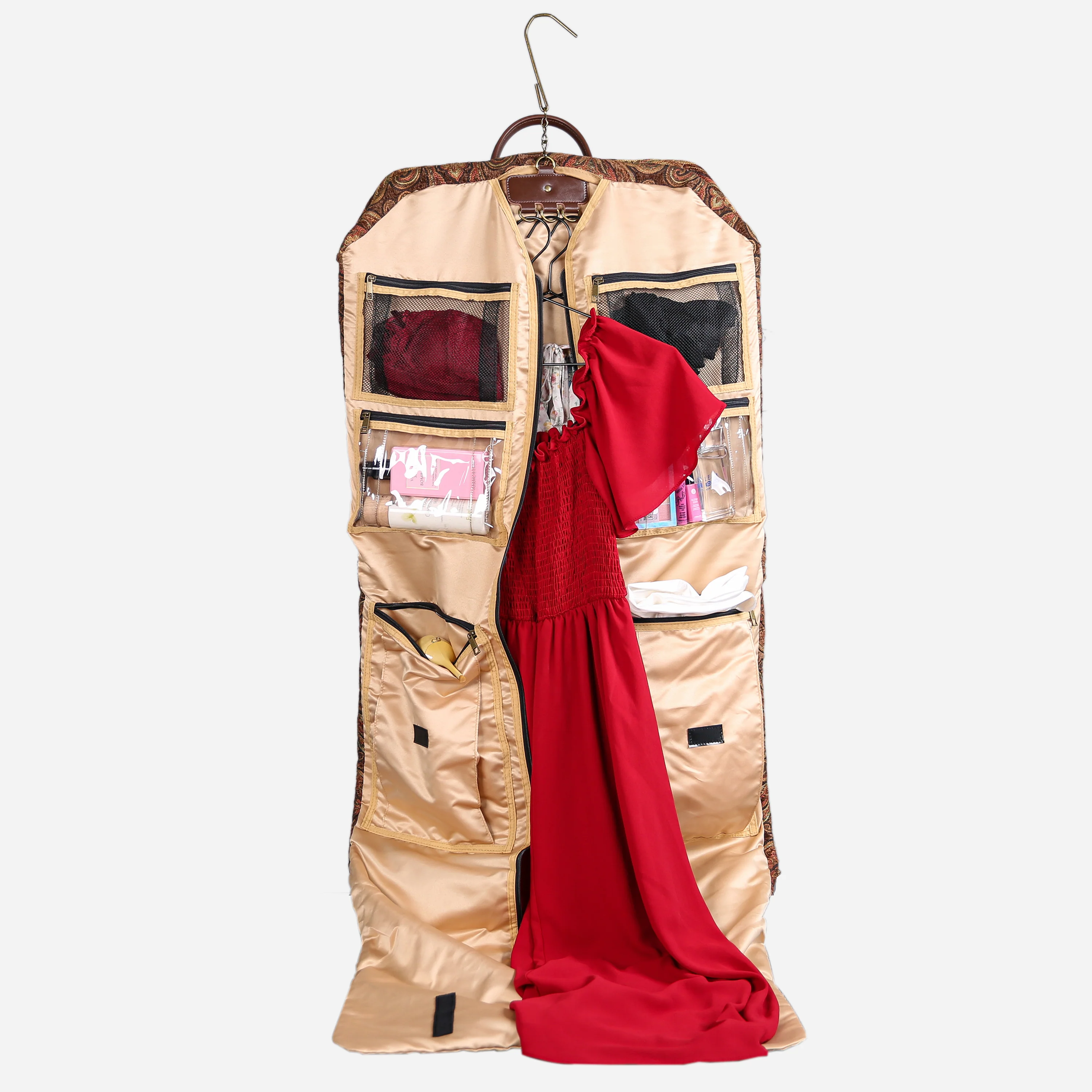 Damask D. Brown Carpet Garment Bag - Image 3
