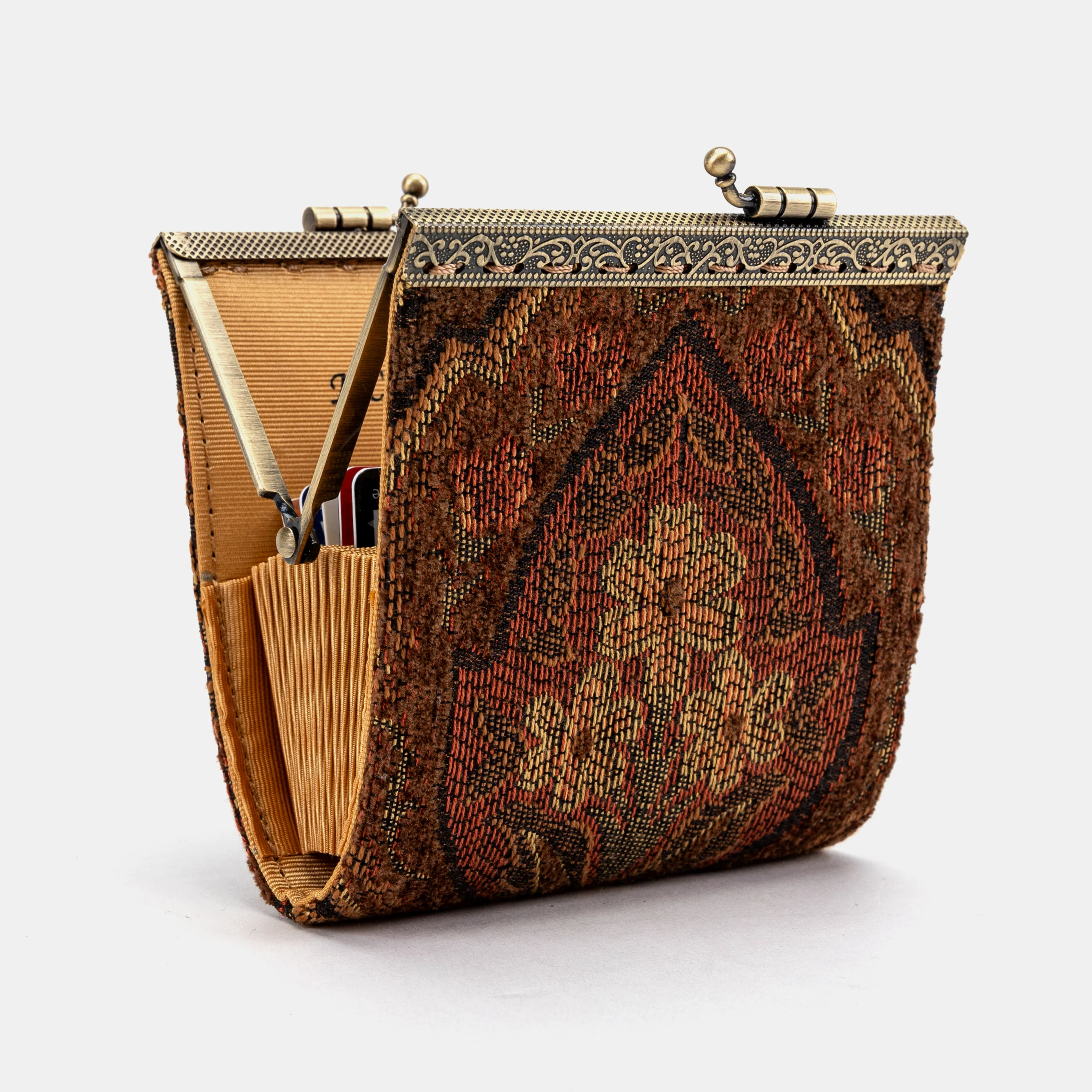 Damask D. Brown Card Wallet - Image 3
