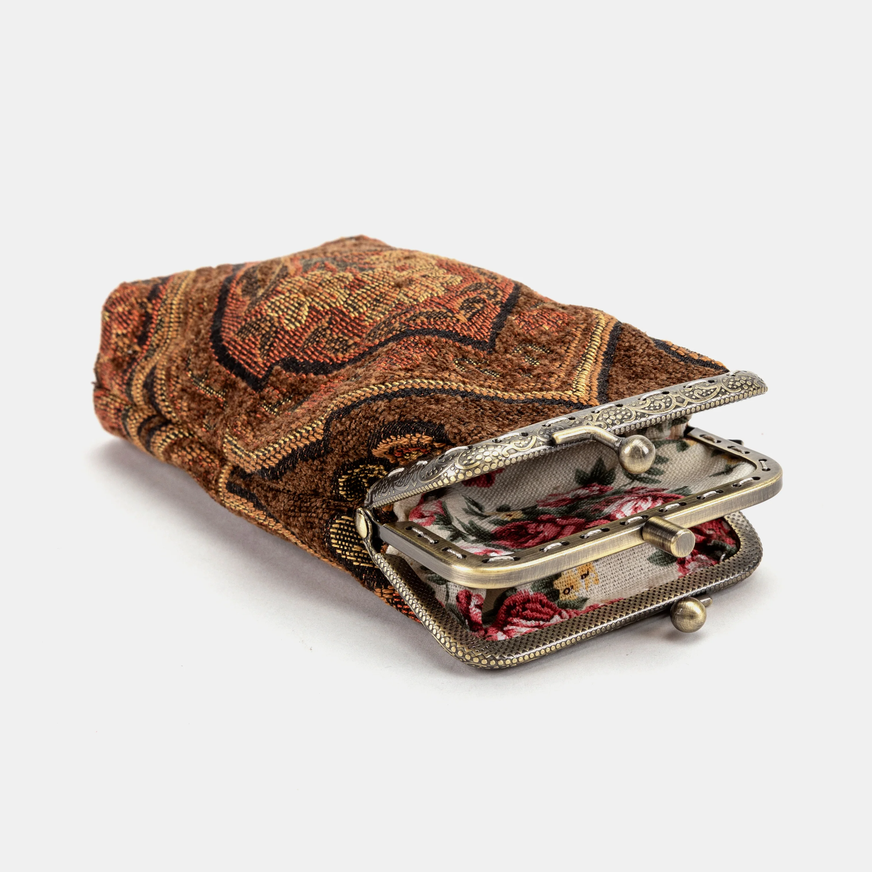 Damask D. Brown Carpet Eyeglasses Case - Image 2