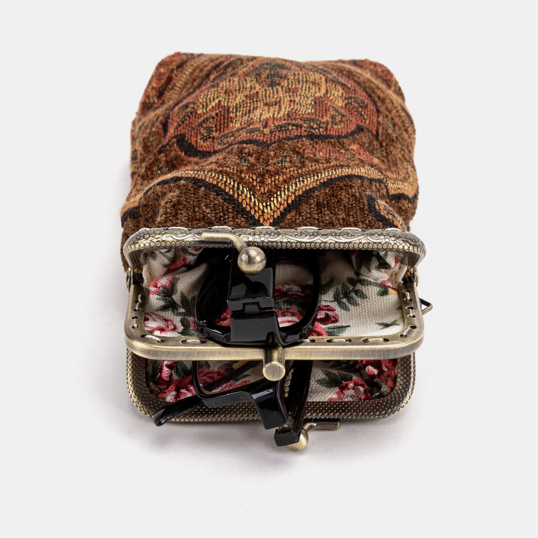 Damask D. Brown Carpet Eyeglasses Case - Image 6