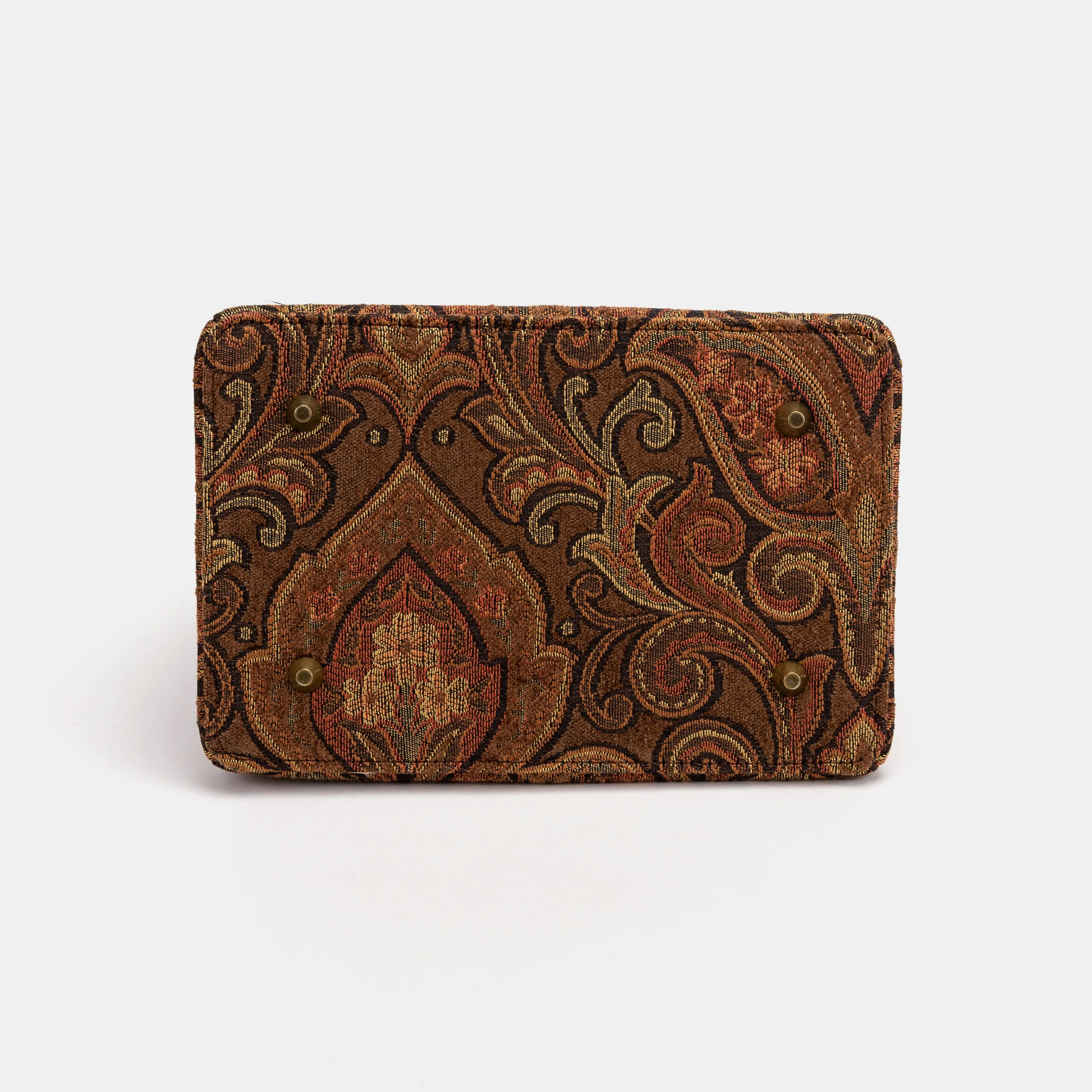 Damask D. Brown Cecile Carpet Purse Gladstone Bag - Image 10