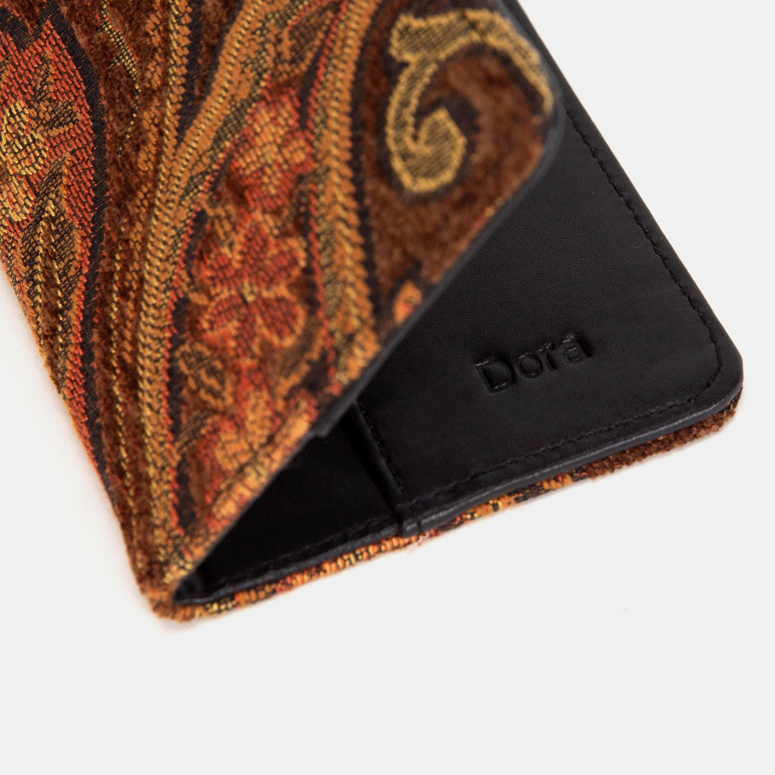 Damask D. Brown Checkbook Cover - Image 4