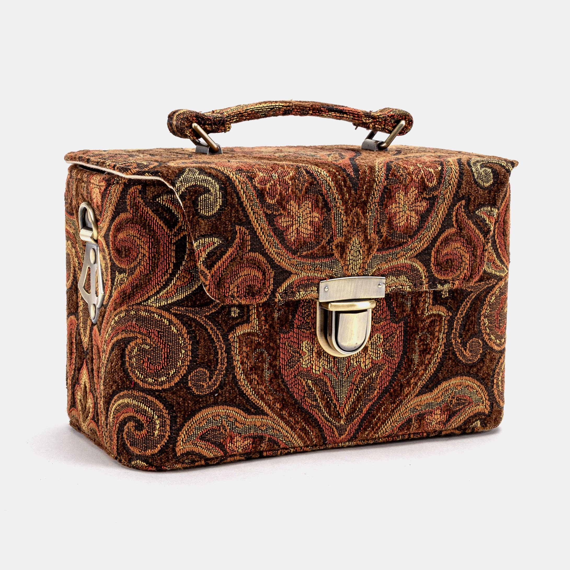 Damask D. Brown Clara Medium Train Case Purse - Image 3