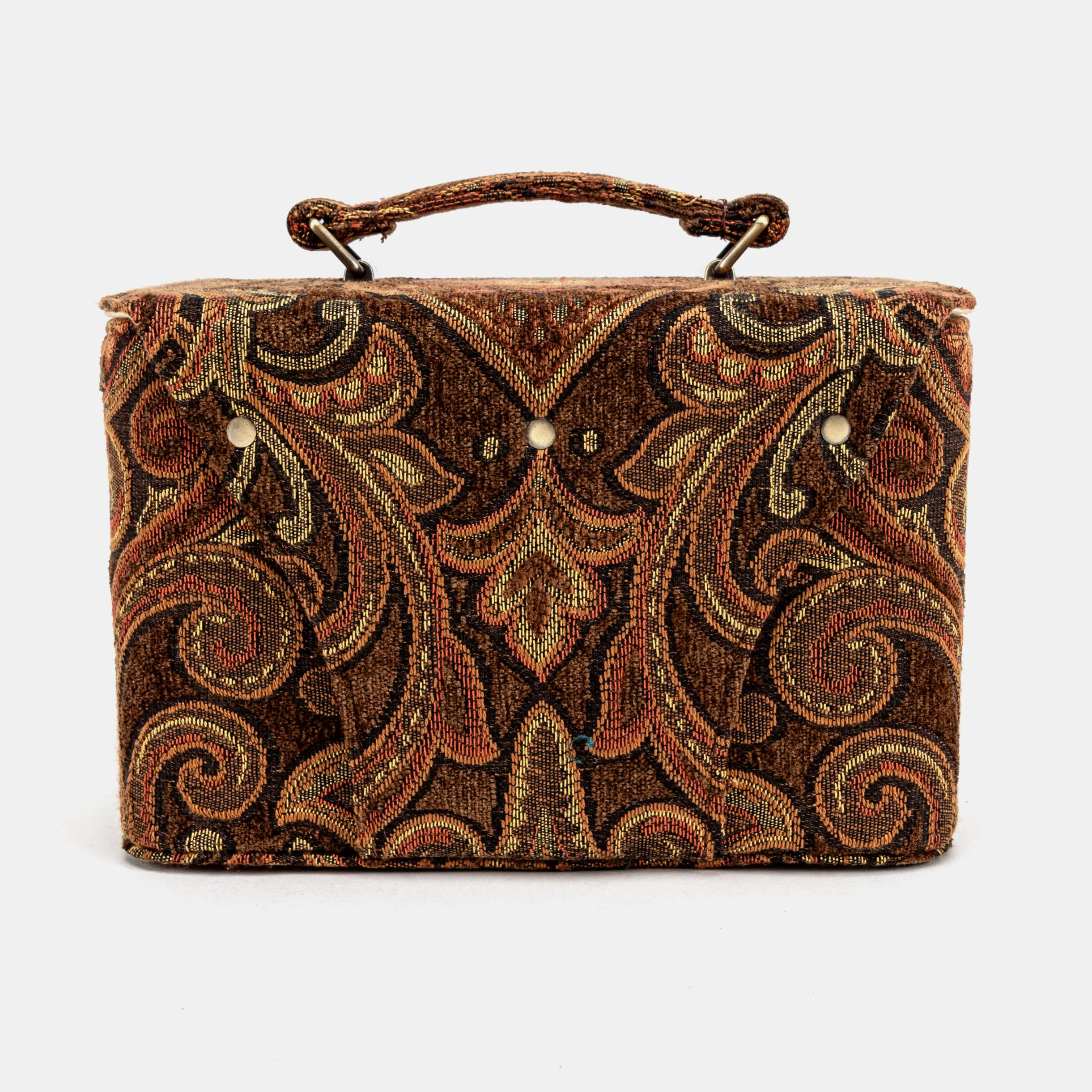 Damask D. Brown Clara Medium Train Case Purse - Image 6