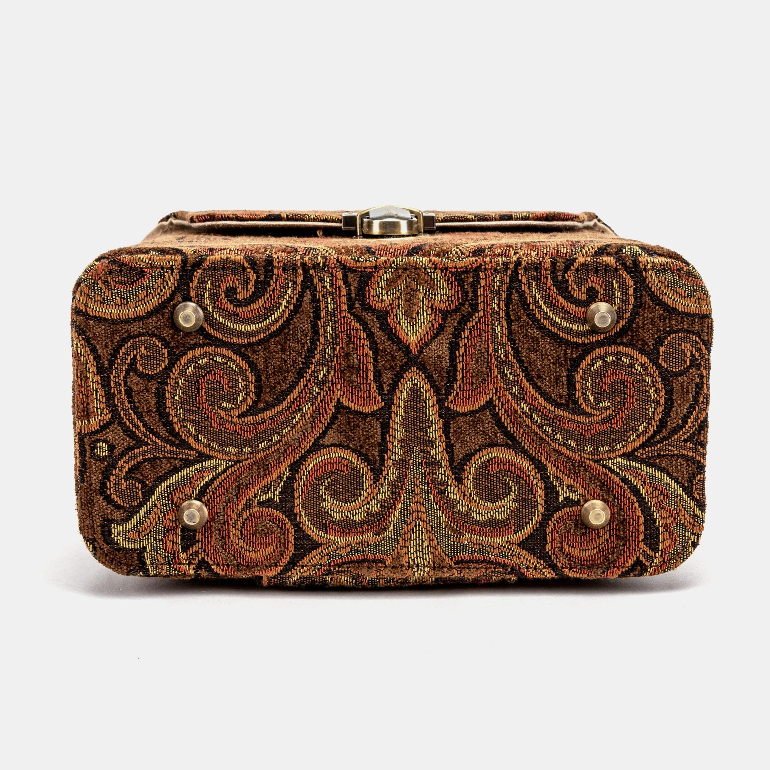 Damask D. Brown Clara Medium Train Case Purse - Image 7
