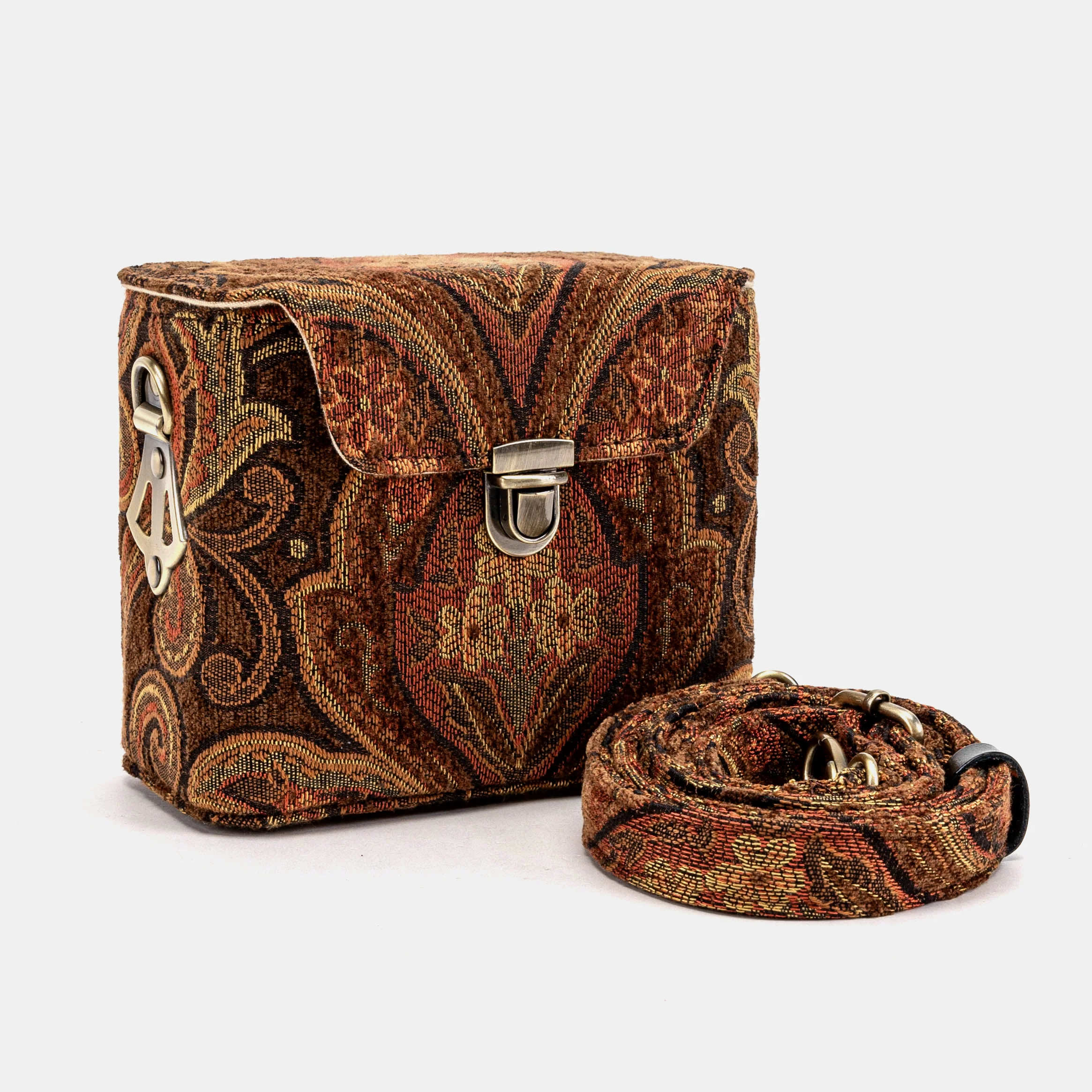 Damask D. Brown Emma Small Train Case Crossbody - Image 2