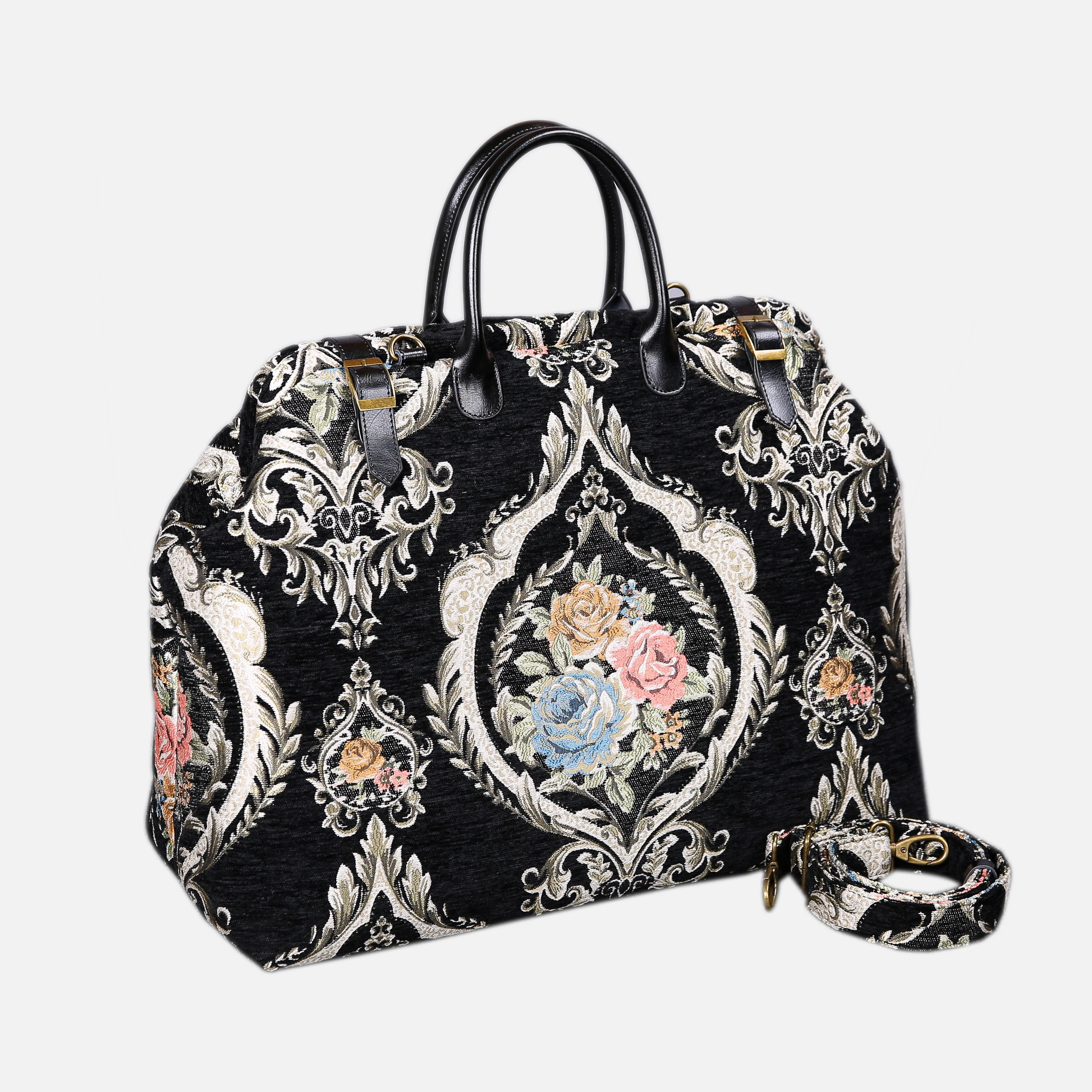 Eternal Elegance Black Large Carpetbag - Image 2