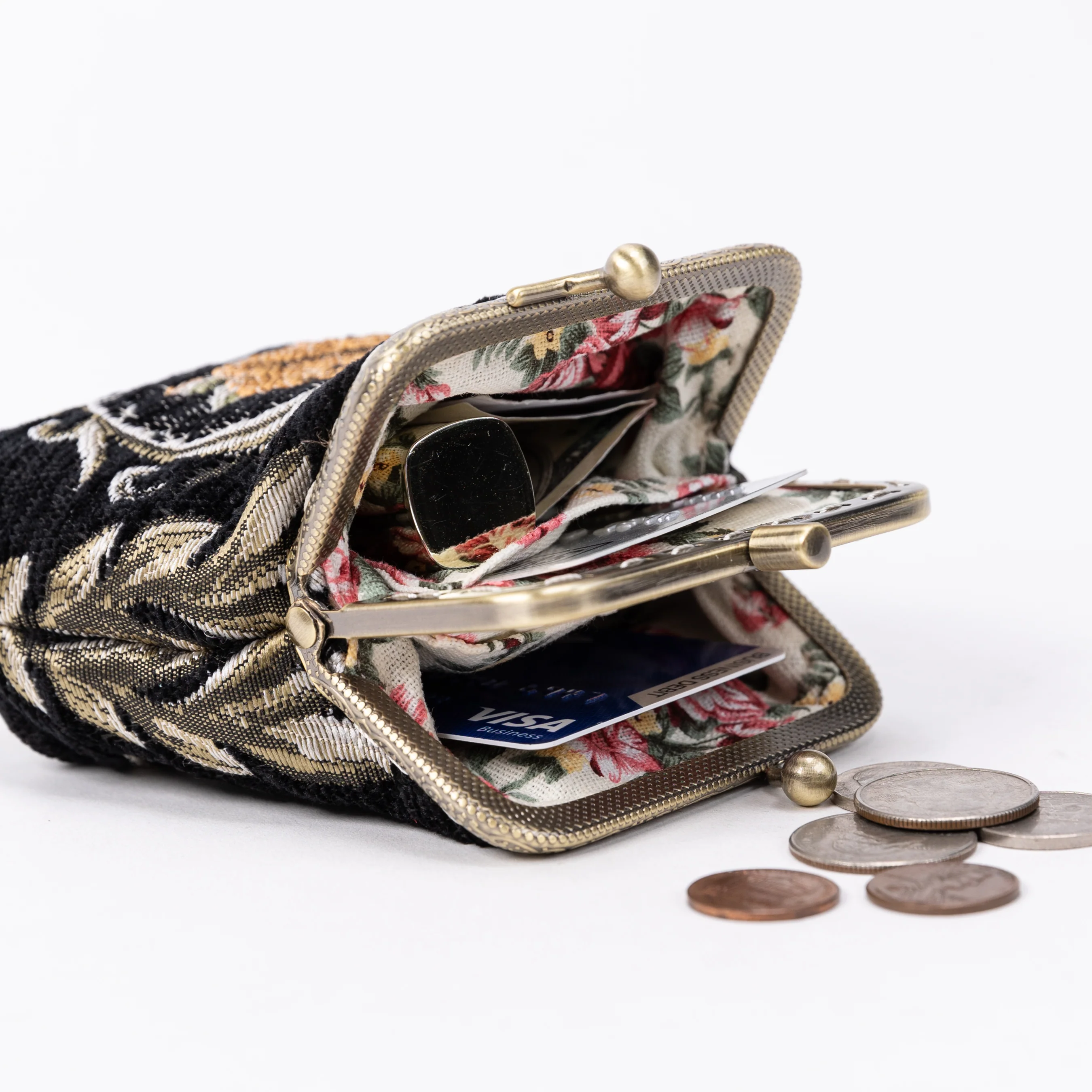 Eternal Elegance Double Kiss Clasp Coin Purse - Image 5