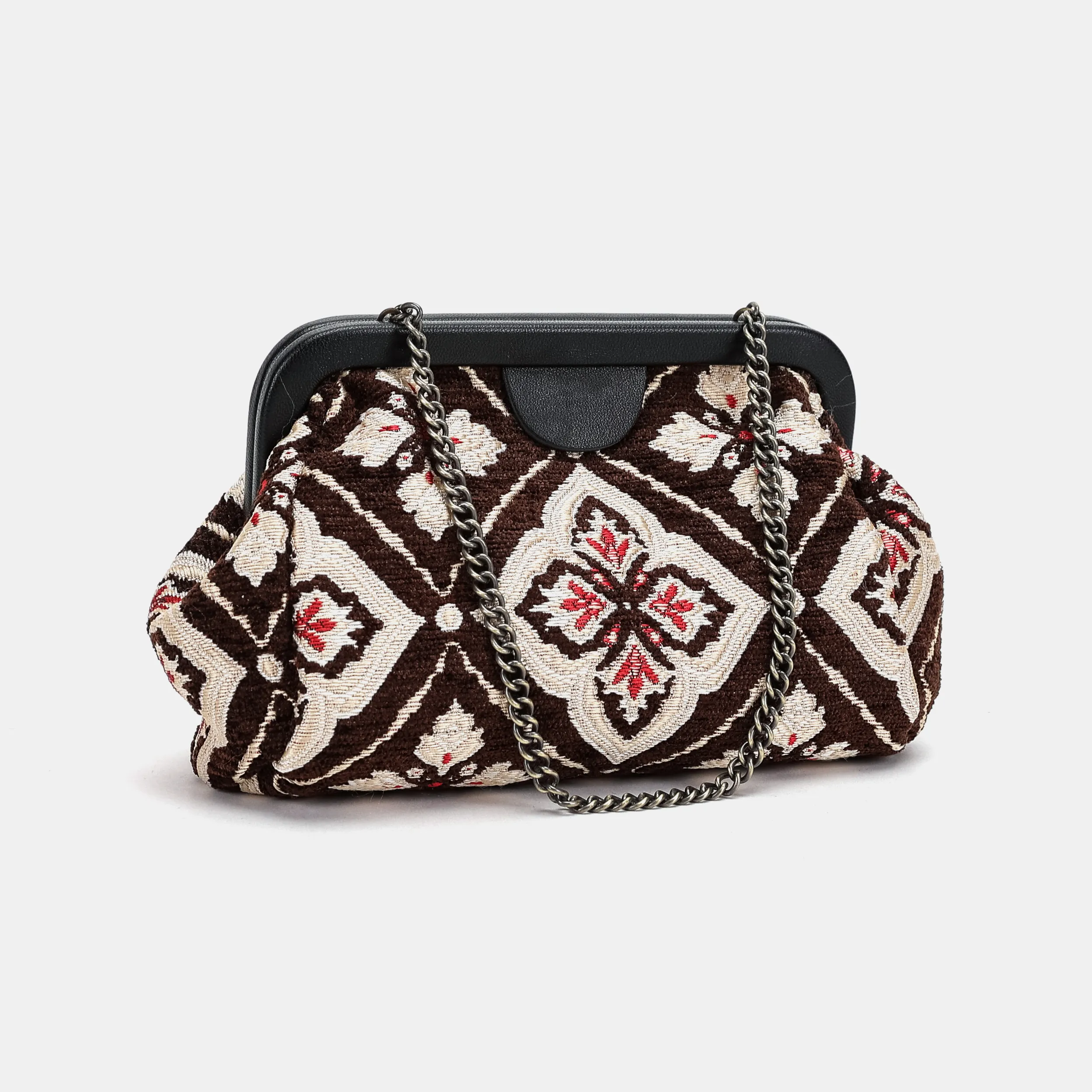 Ethnic Brown Evening Bag Clutch - Image 2