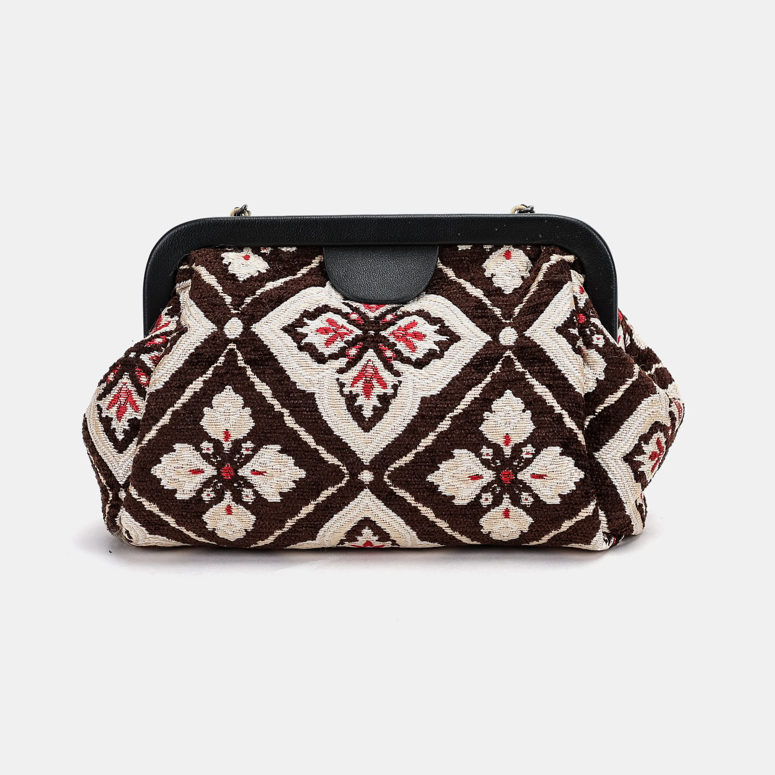 Ethnic Brown Evening Bag Clutch - Image 3