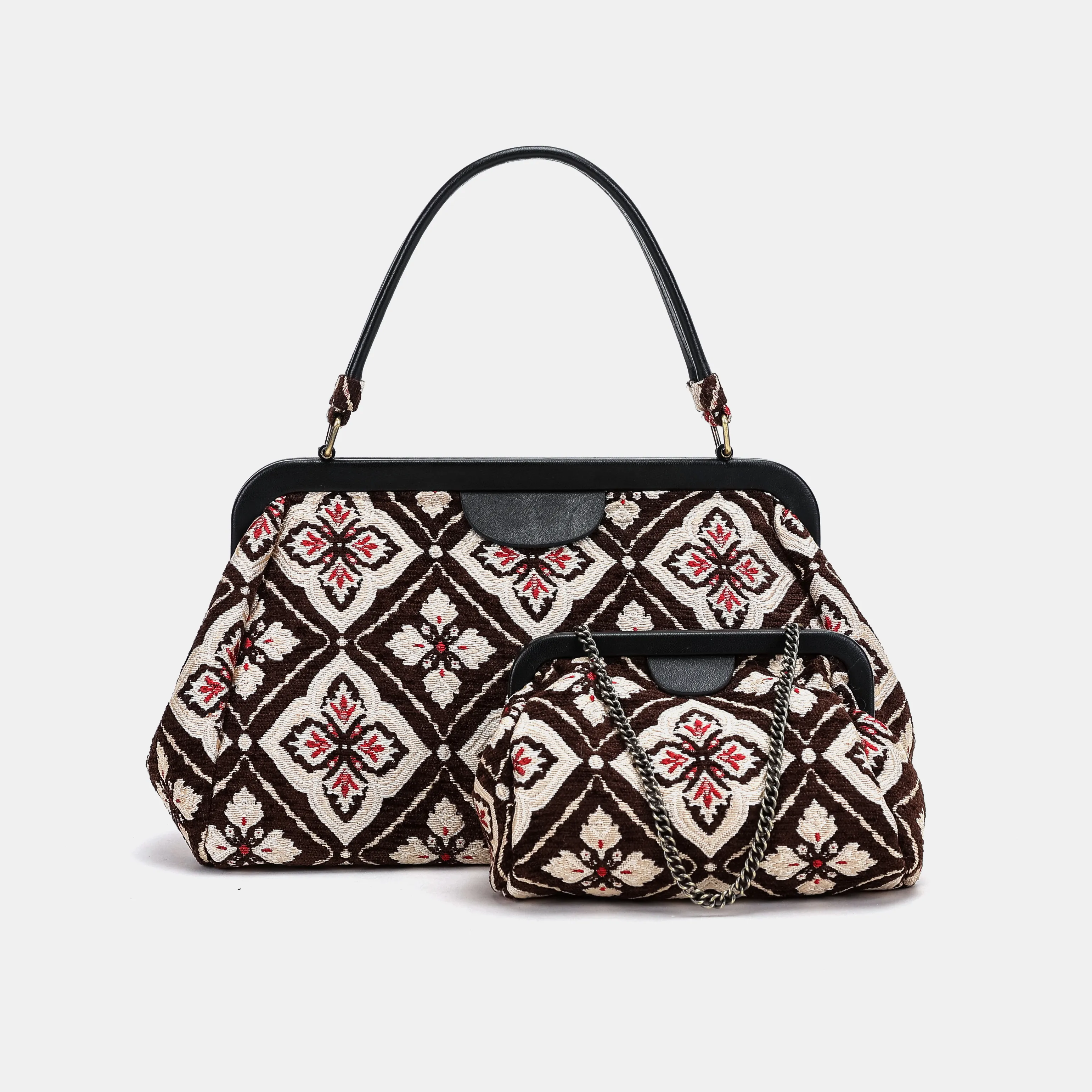 Ethnic Brown Evening Bag Clutch - Image 8