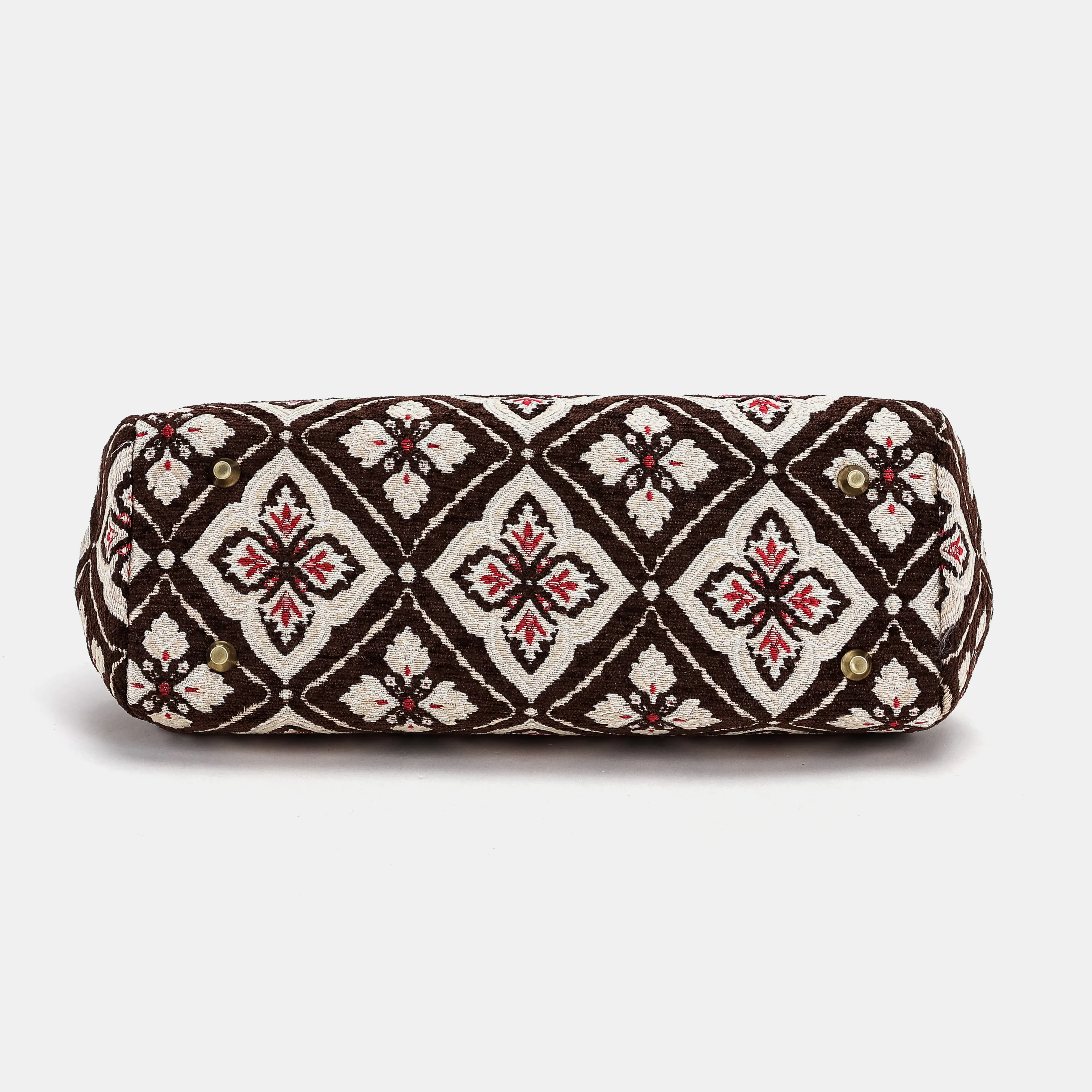 Ethnic Brown Top Handle Purse - Image 5