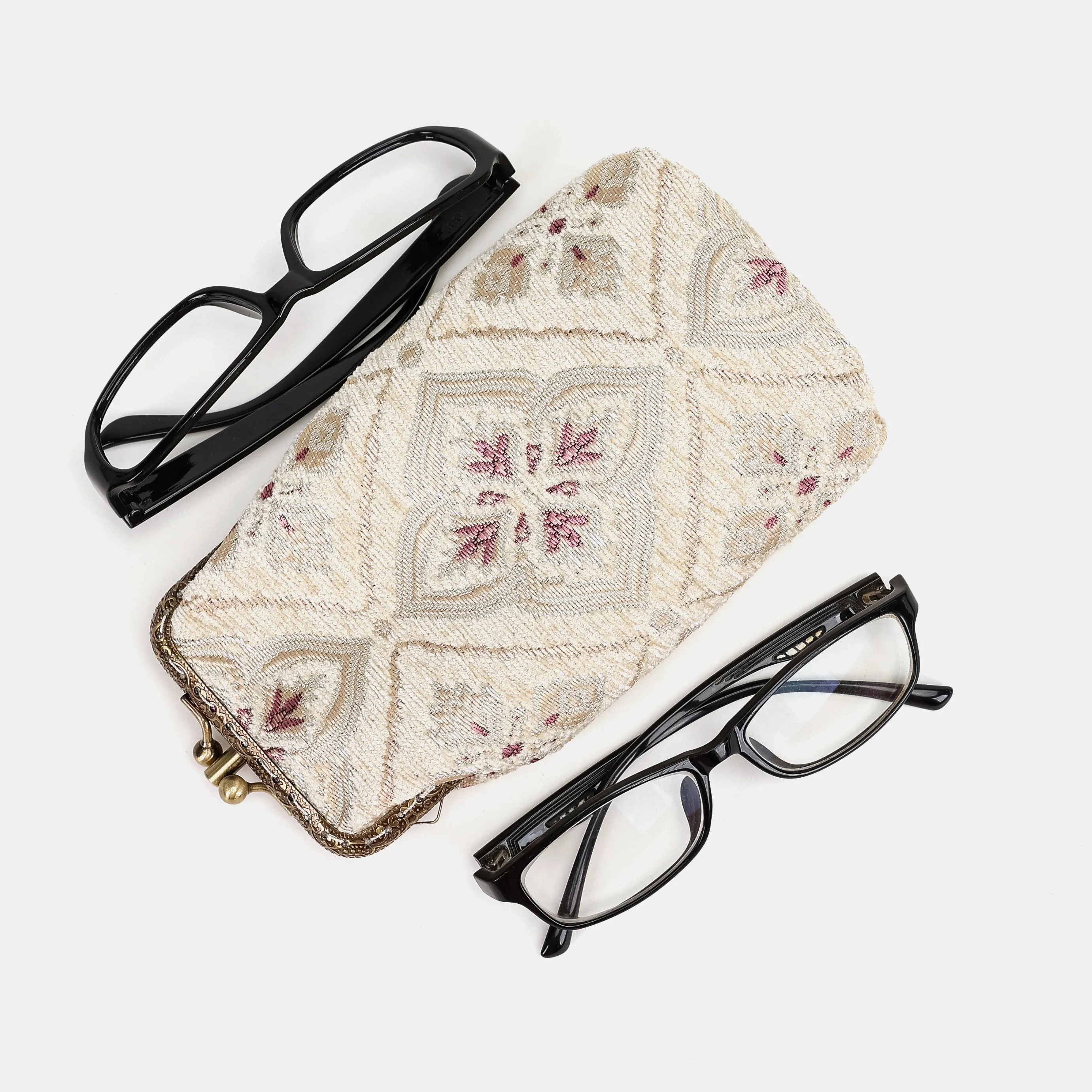 Ethnic Cream Carpet Eyeglasses Case - Image 3