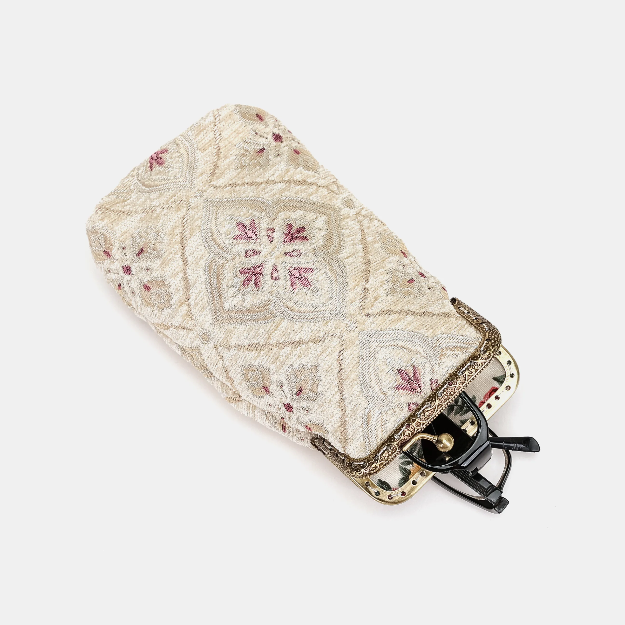 Ethnic Cream Carpet Eyeglasses Case - Image 4