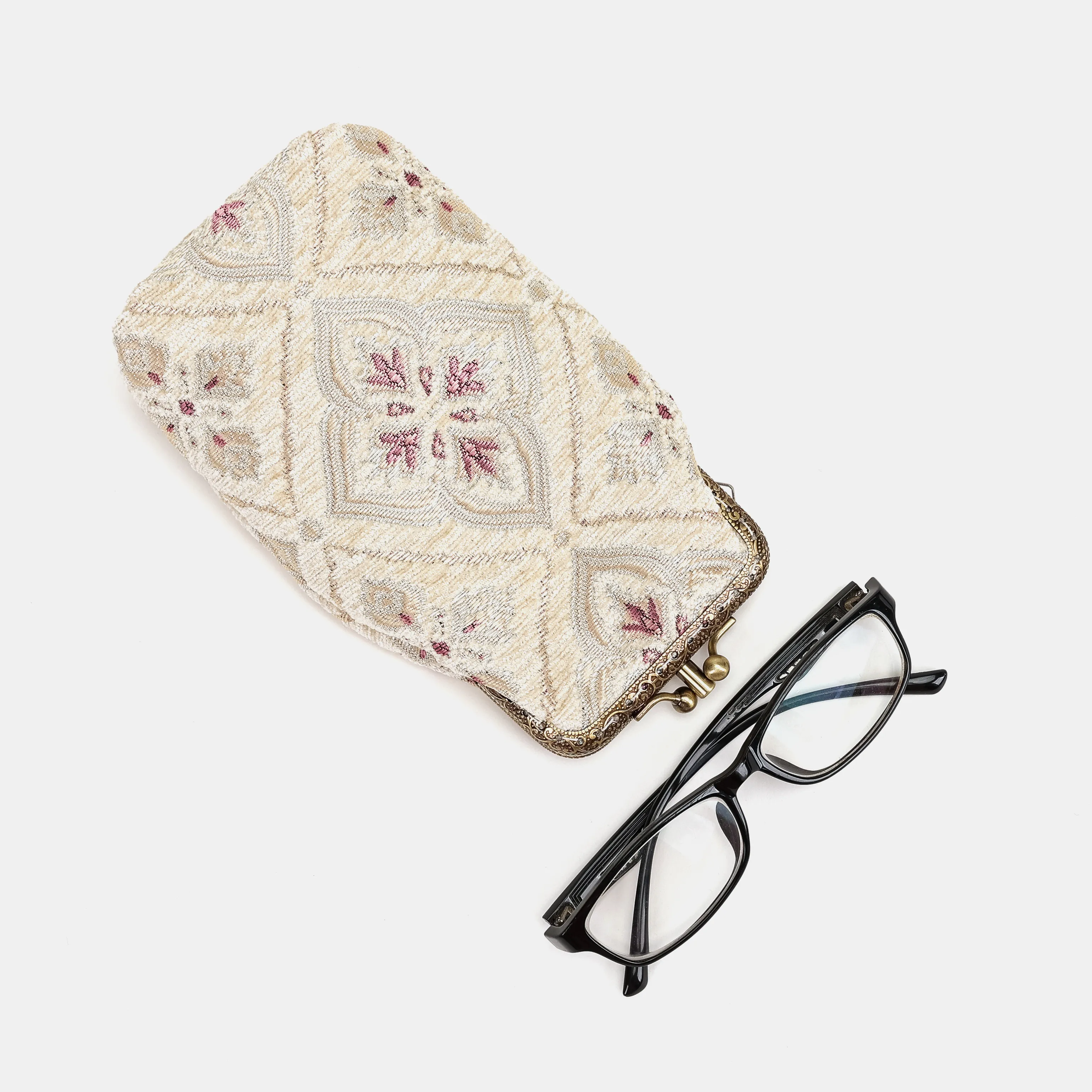 Ethnic Cream Carpet Eyeglasses Case - Image 5