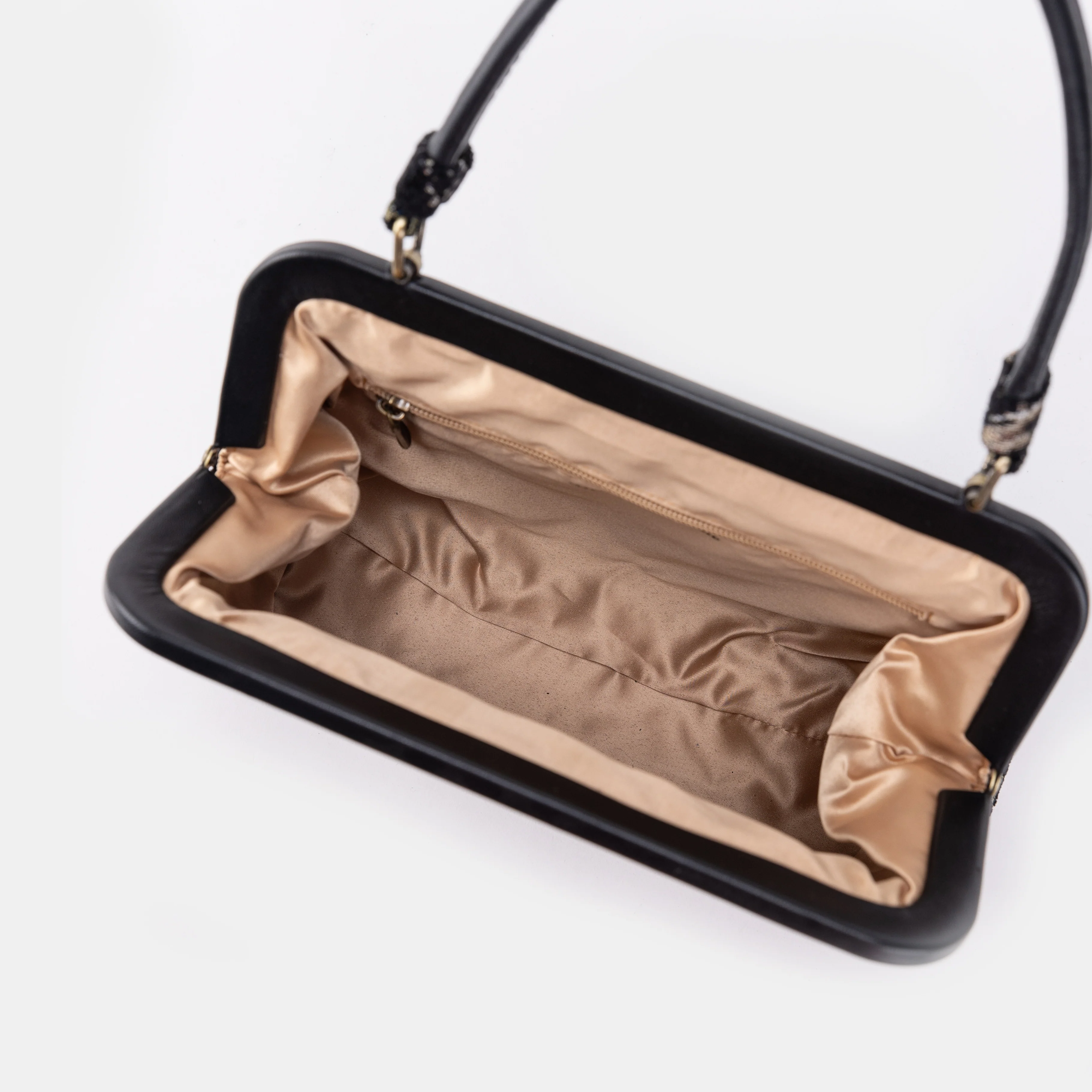 Floral Black Alma Satchel - Image 2
