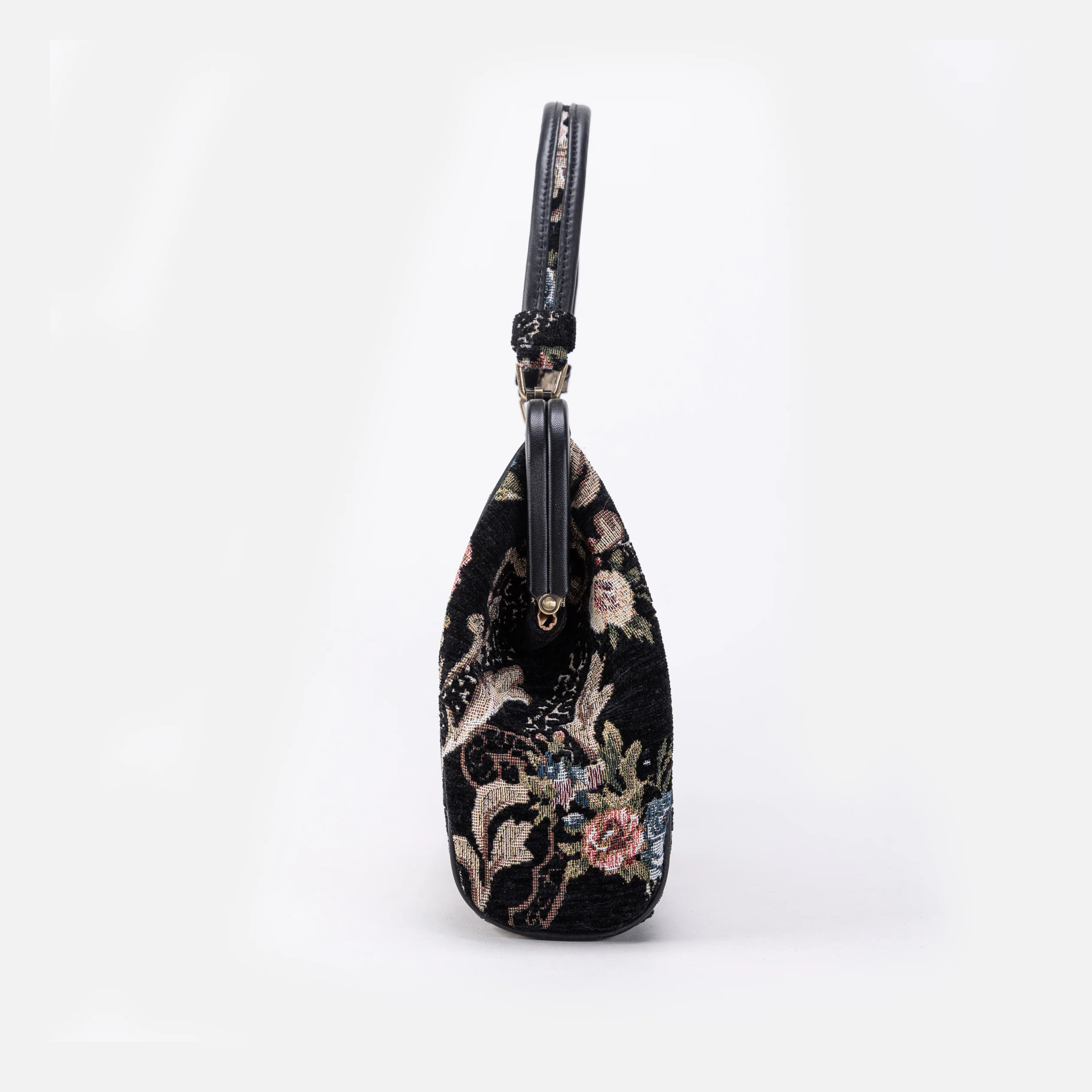 Floral Black Alma Satchel - Image 4