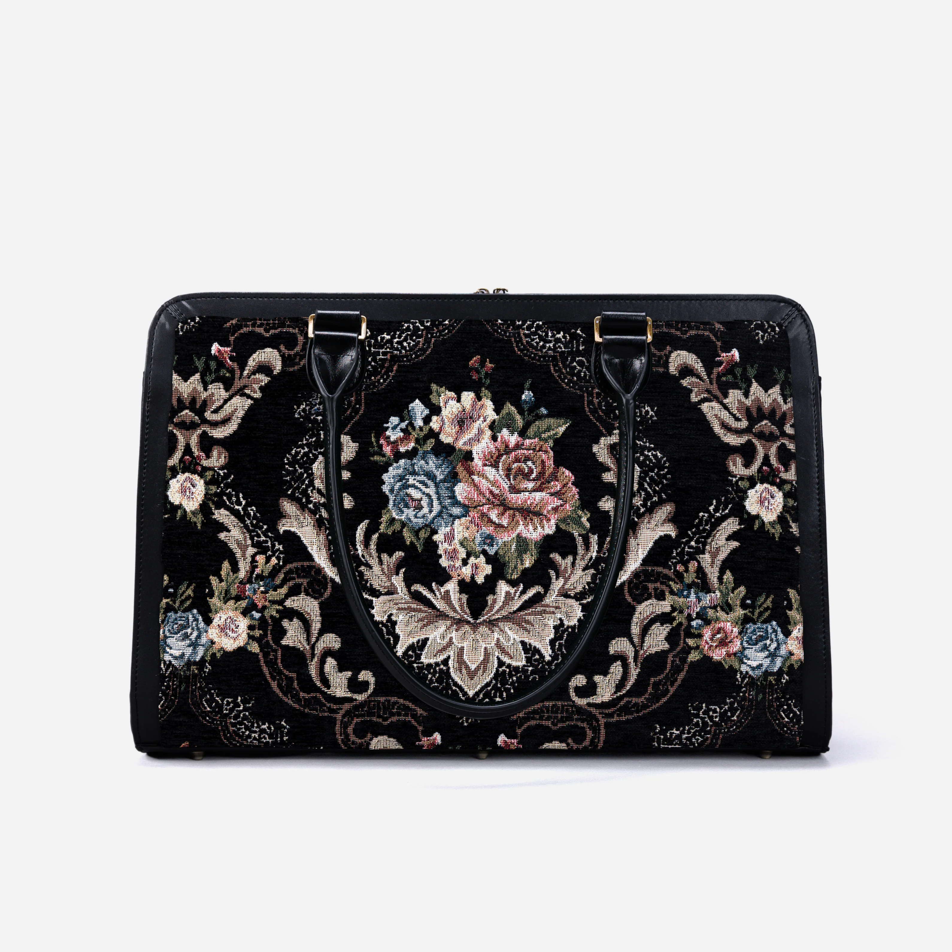 Floral Black Business Tote - Image 4