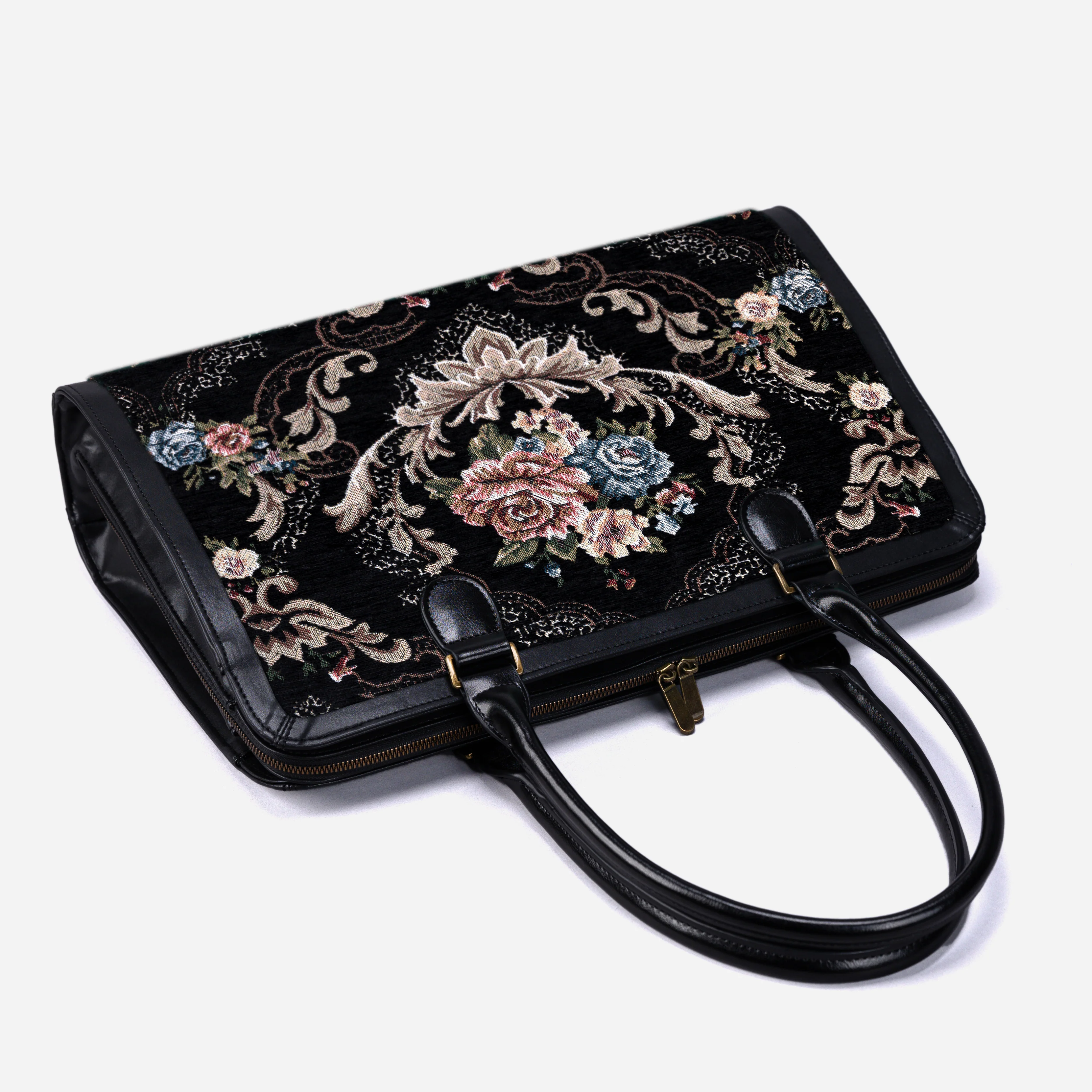 Floral Black Business Tote - Image 5