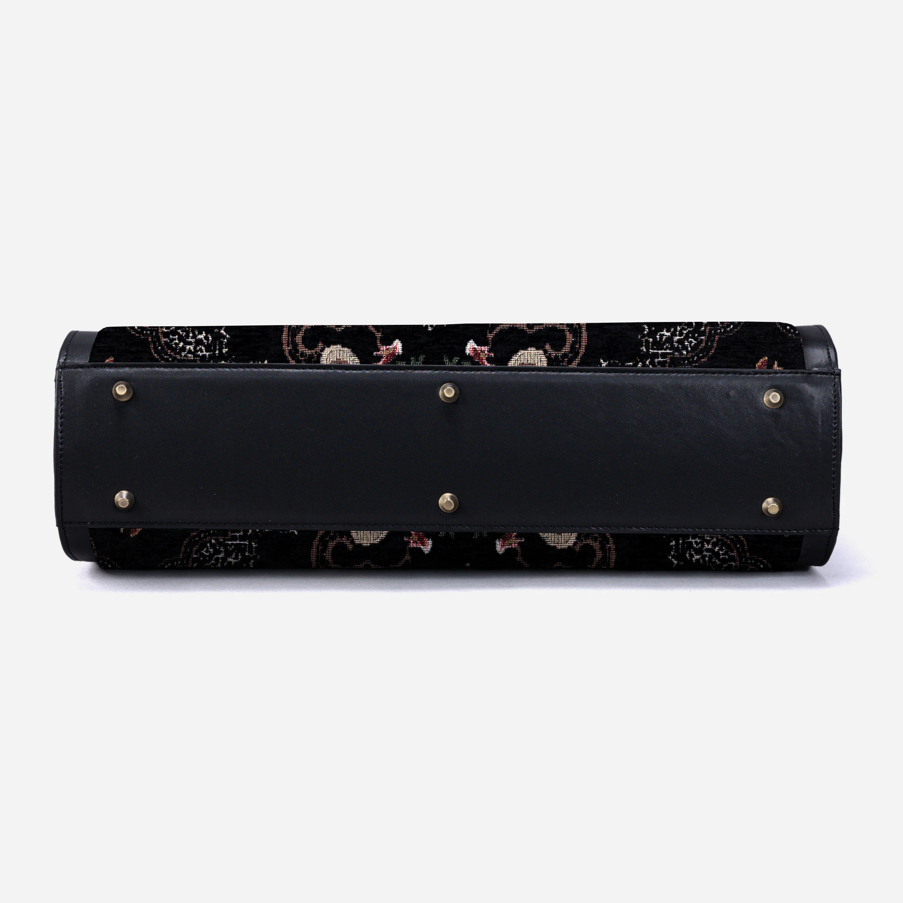 Floral Black Business Tote - Image 6