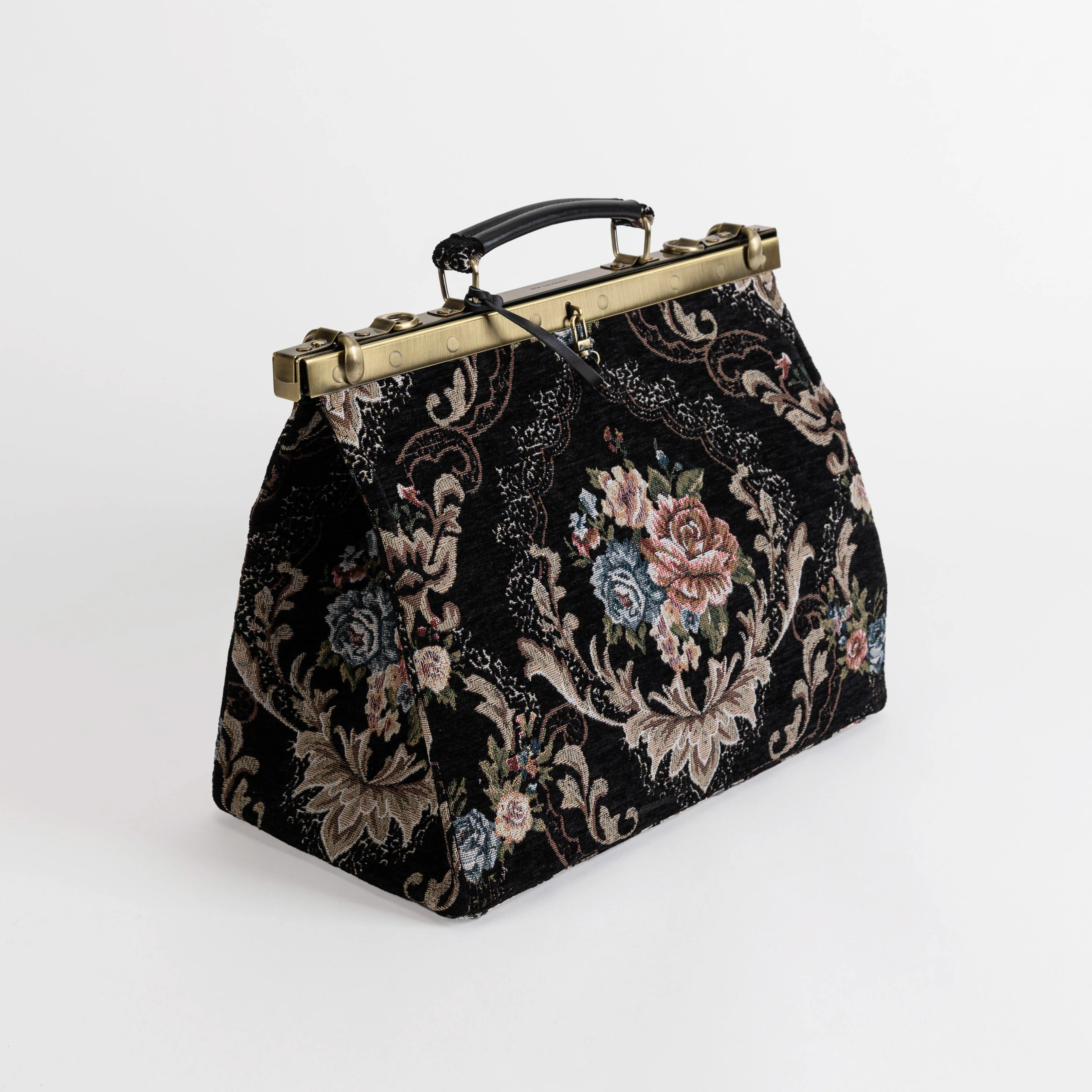 Floral Black Celine Carpet Gladstone Bag - Image 3