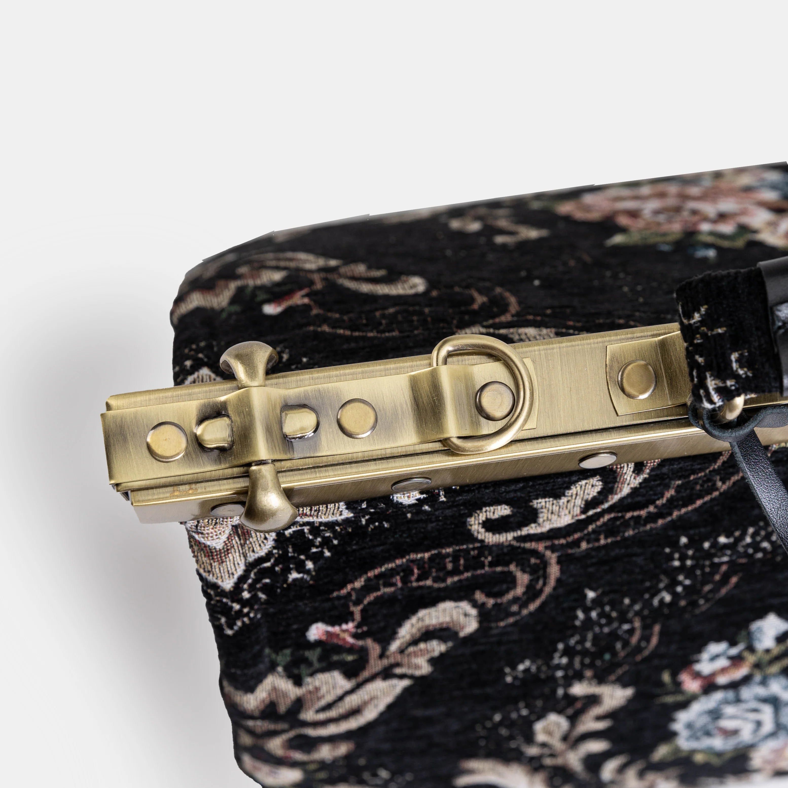 Floral Black Celine Carpet Gladstone Bag - Image 6