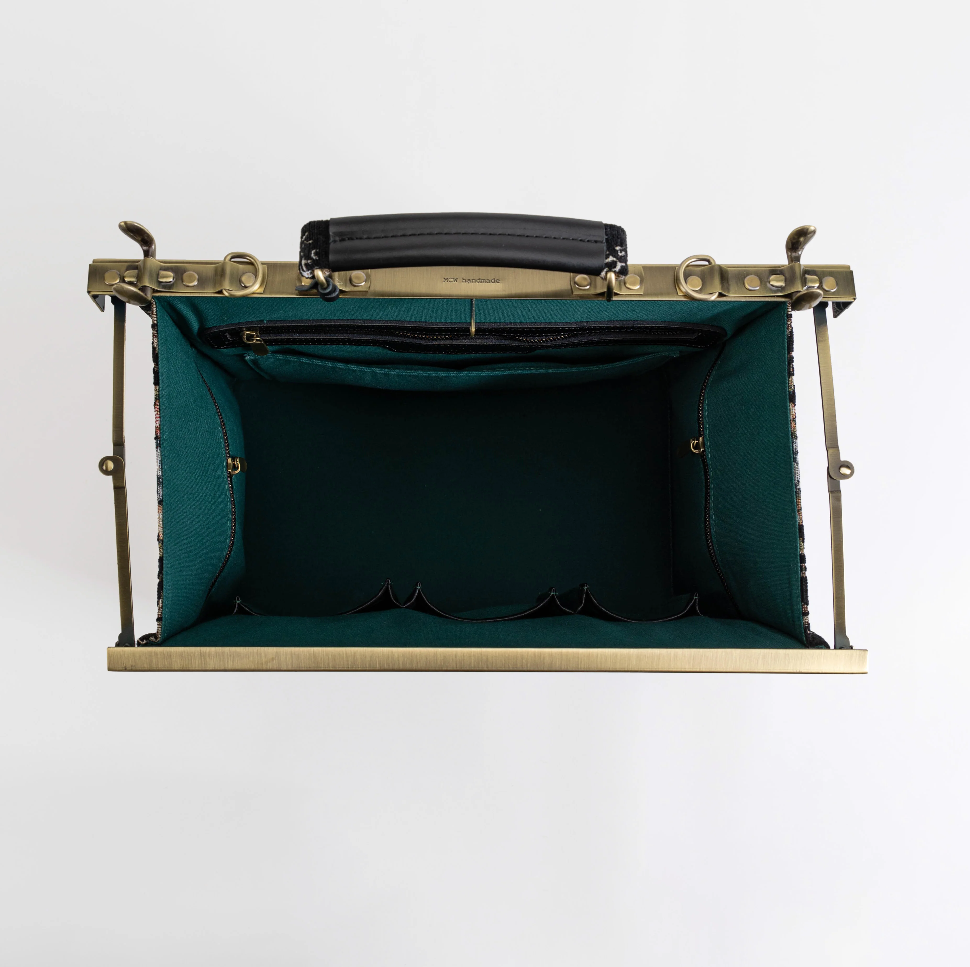 Floral Black Celine Carpet Gladstone Bag - Image 8