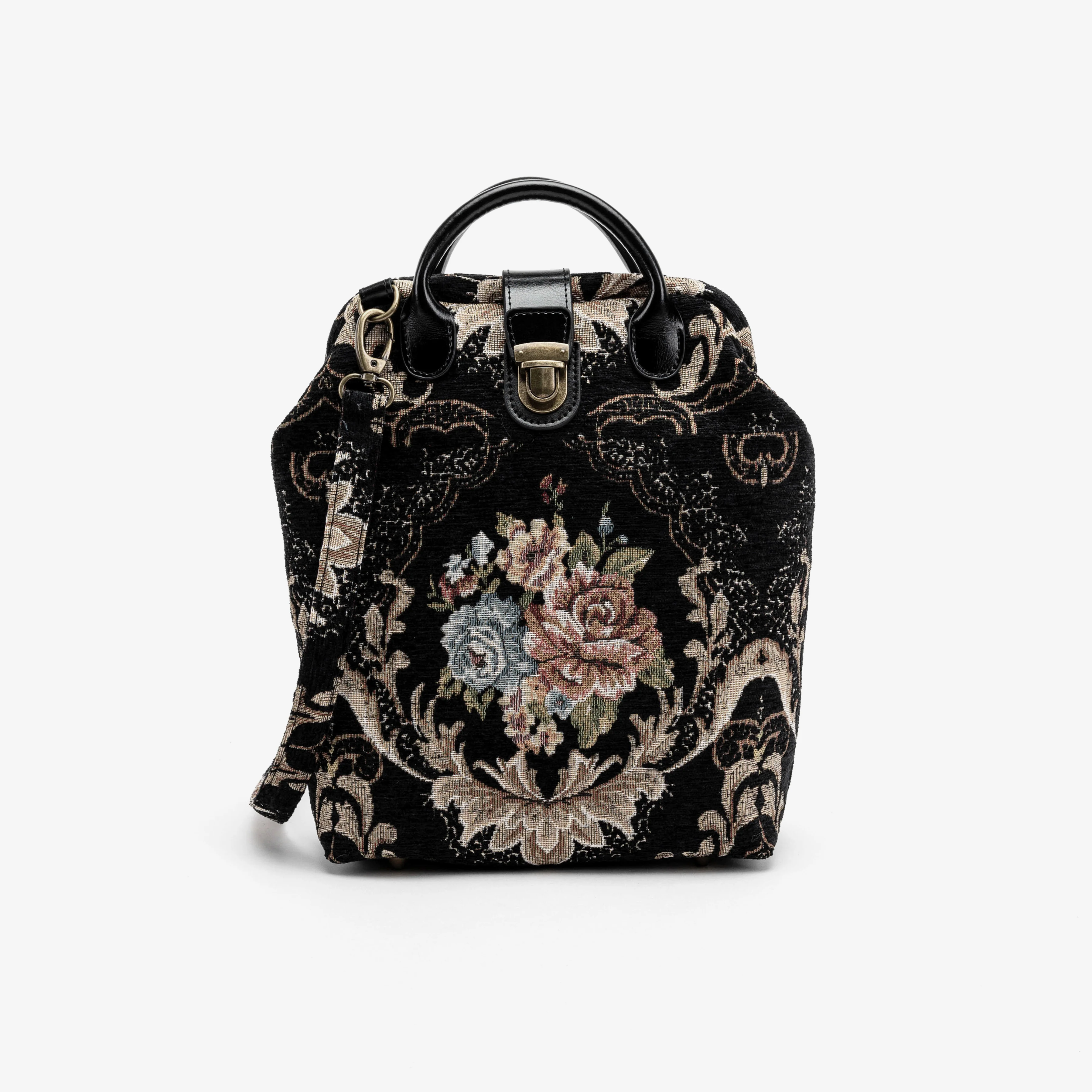 Floral Black Everyday Backpack - Image 3