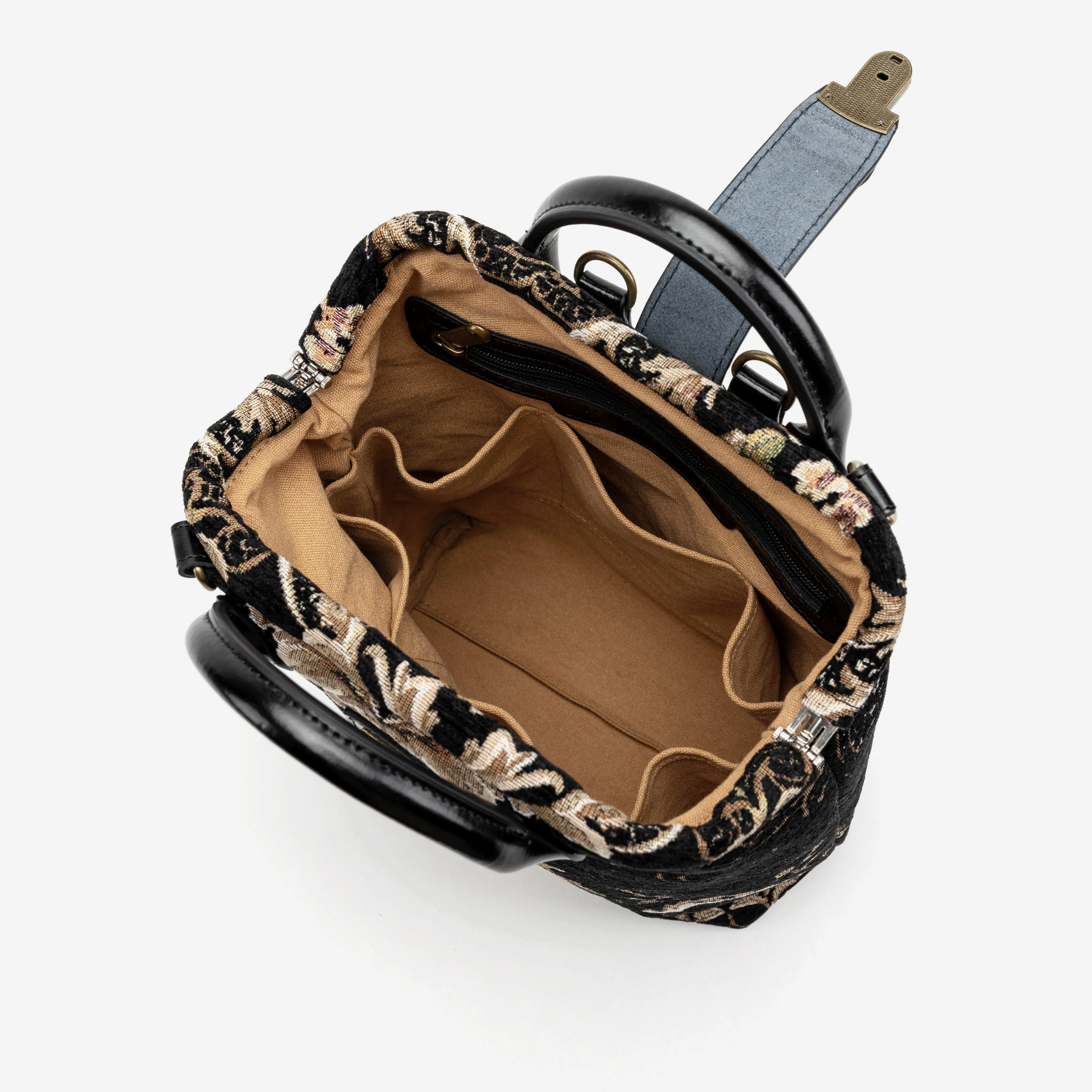 Floral Black Everyday Backpack - Image 8