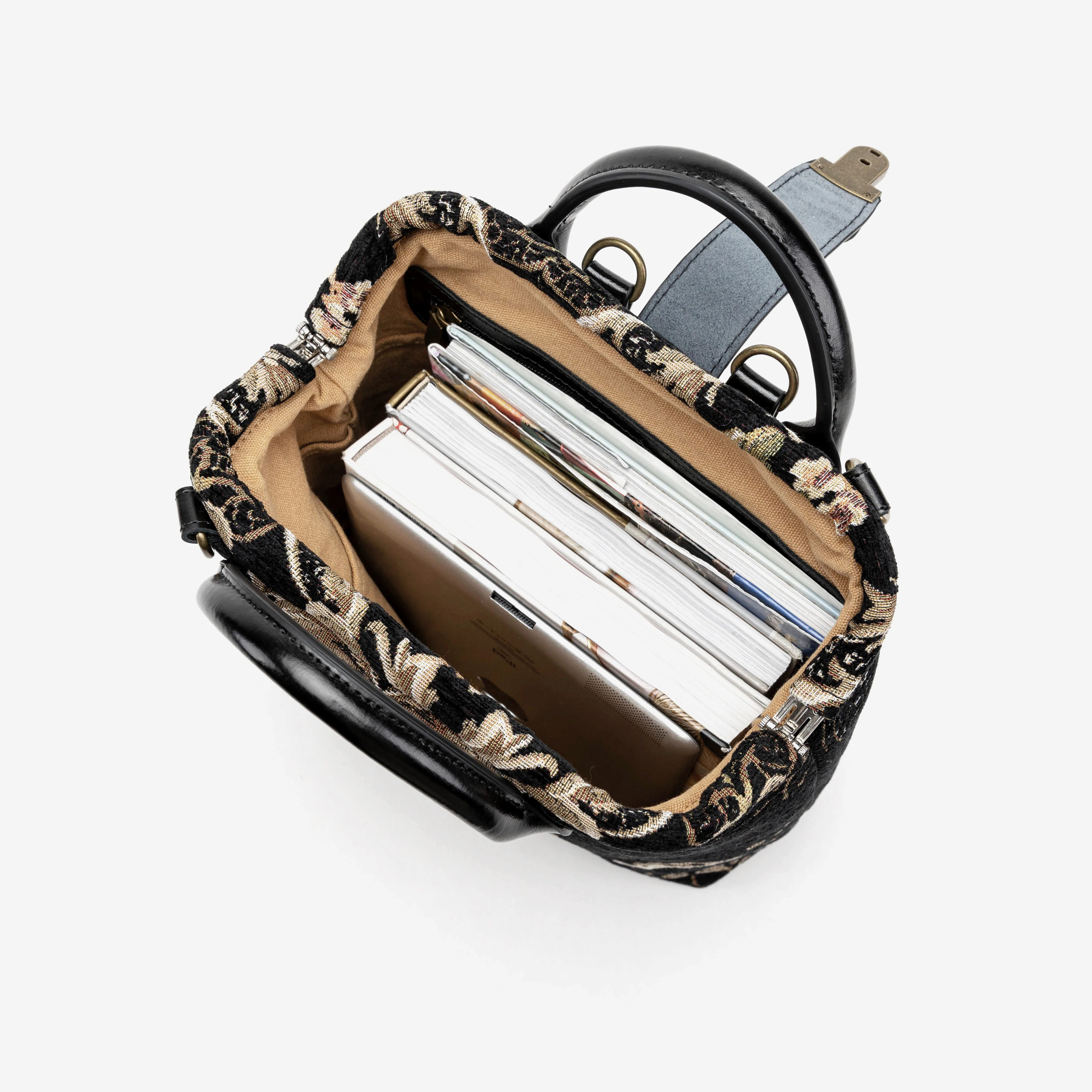 Floral Black Everyday Backpack - Image 9