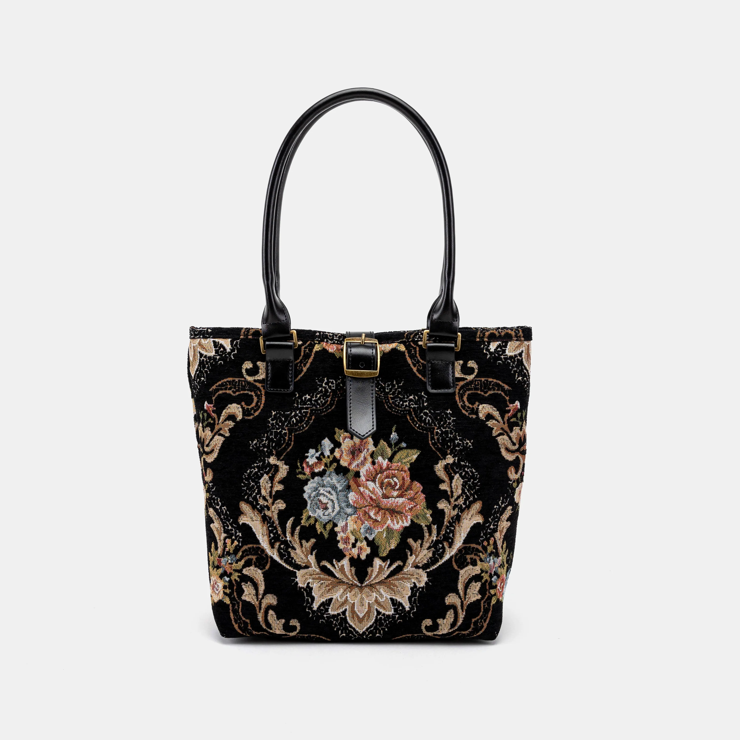 Floral Black Everyday Tote