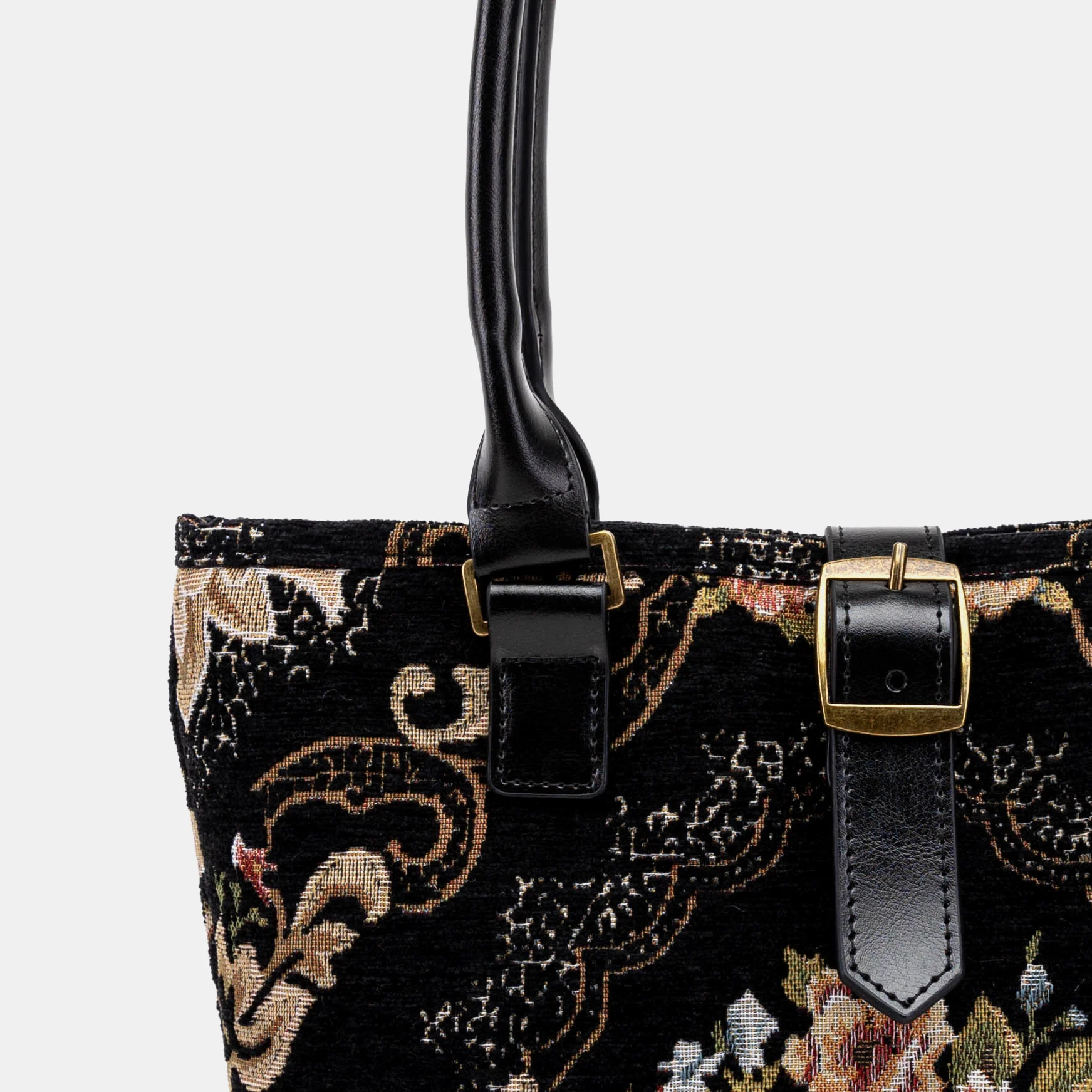 Floral Black Everyday Tote - Image 3