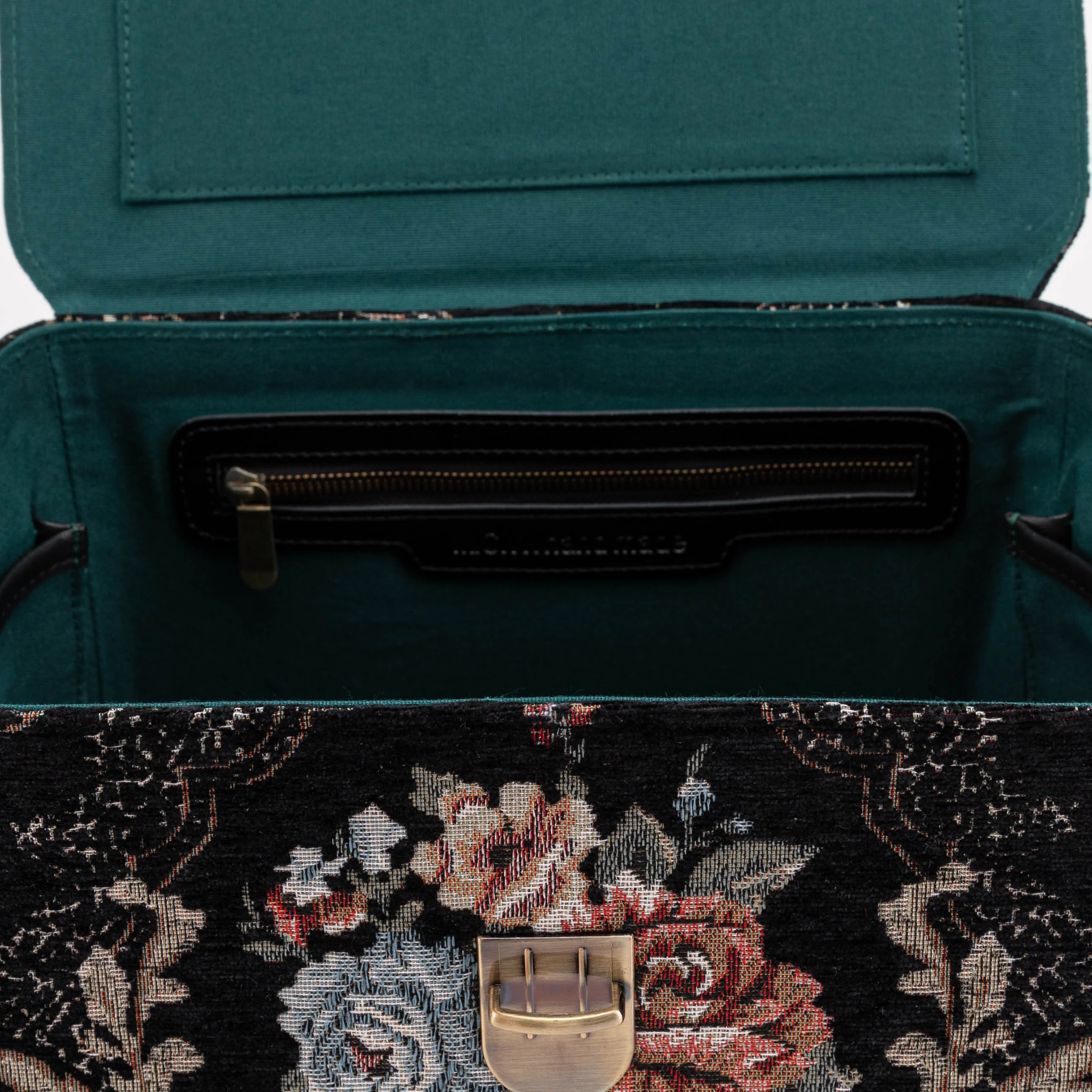 Floral Black Josephine Large Train Case - Image 11